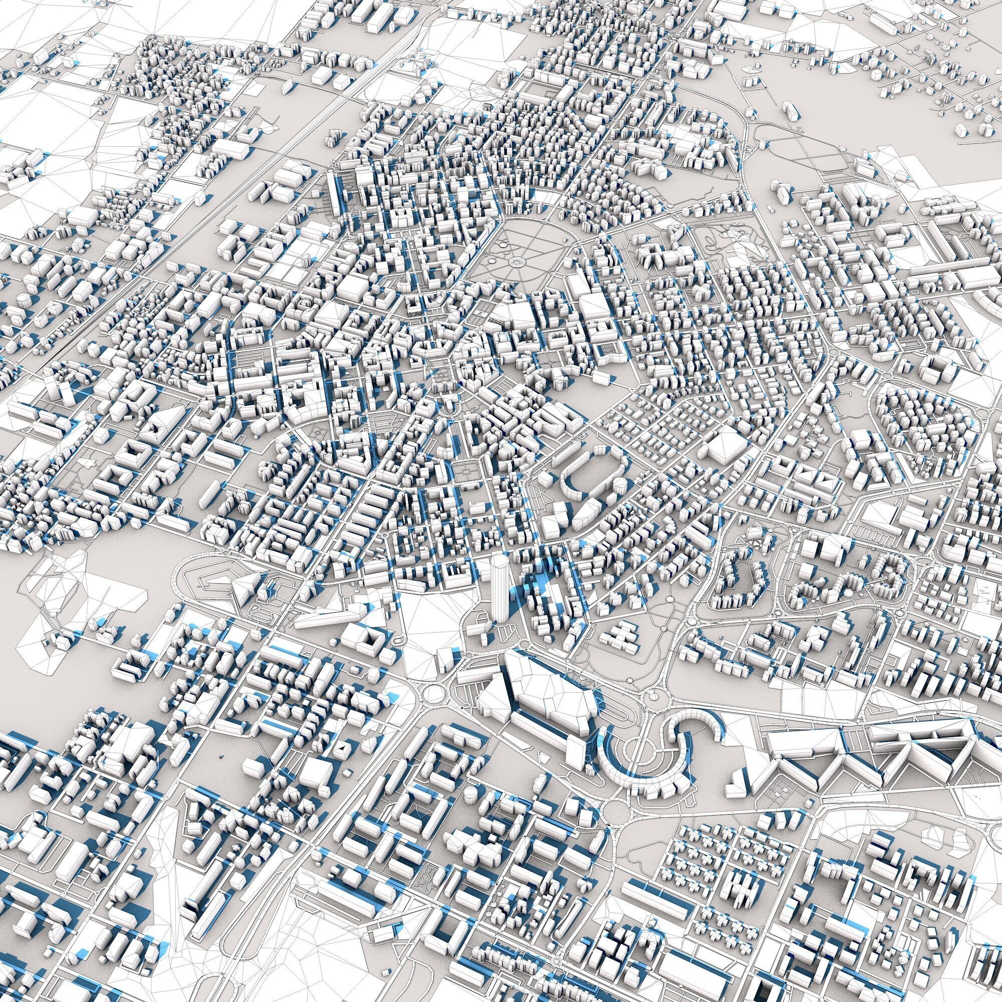 Latina City Italy 3D model_12