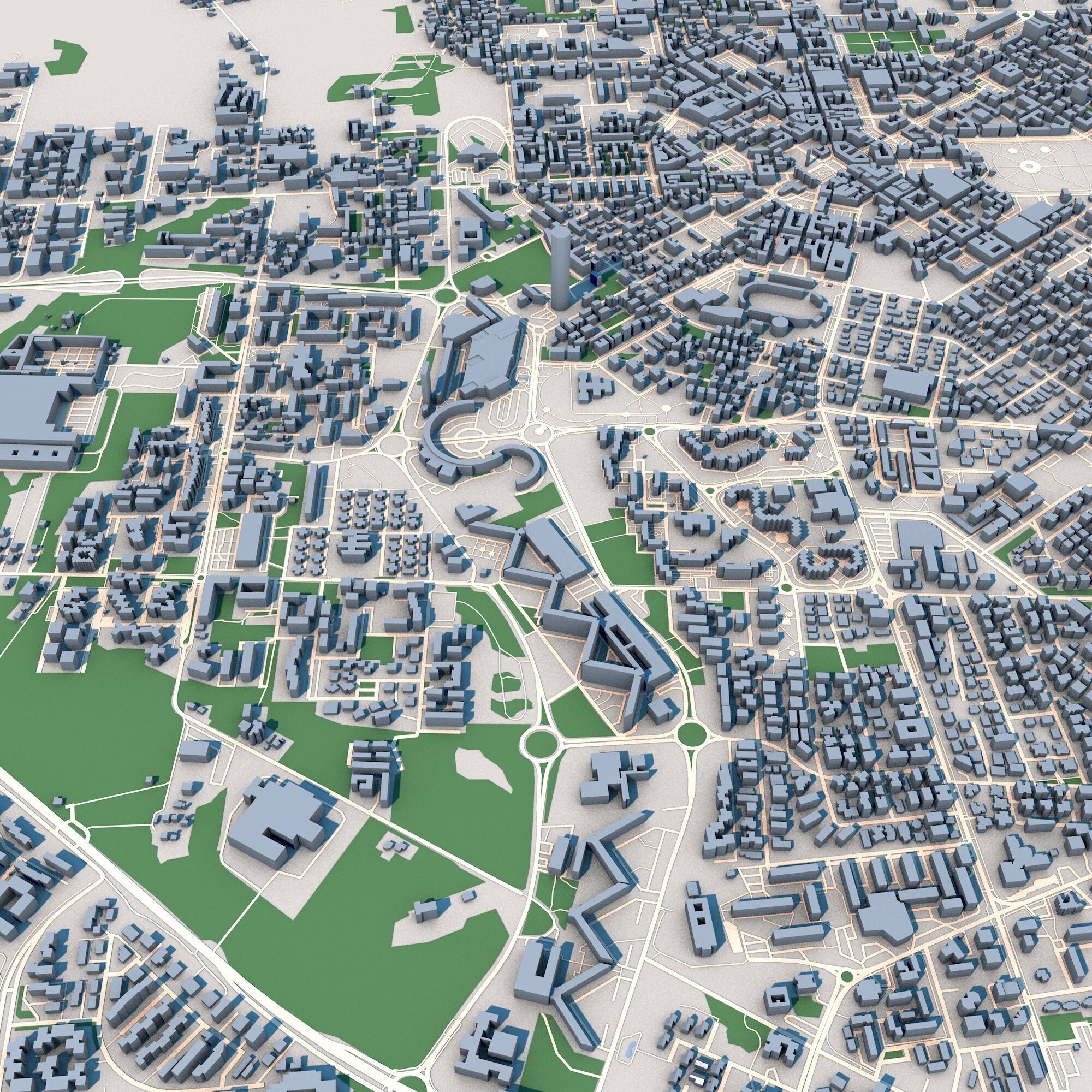 Latina City Italy 3D model_9