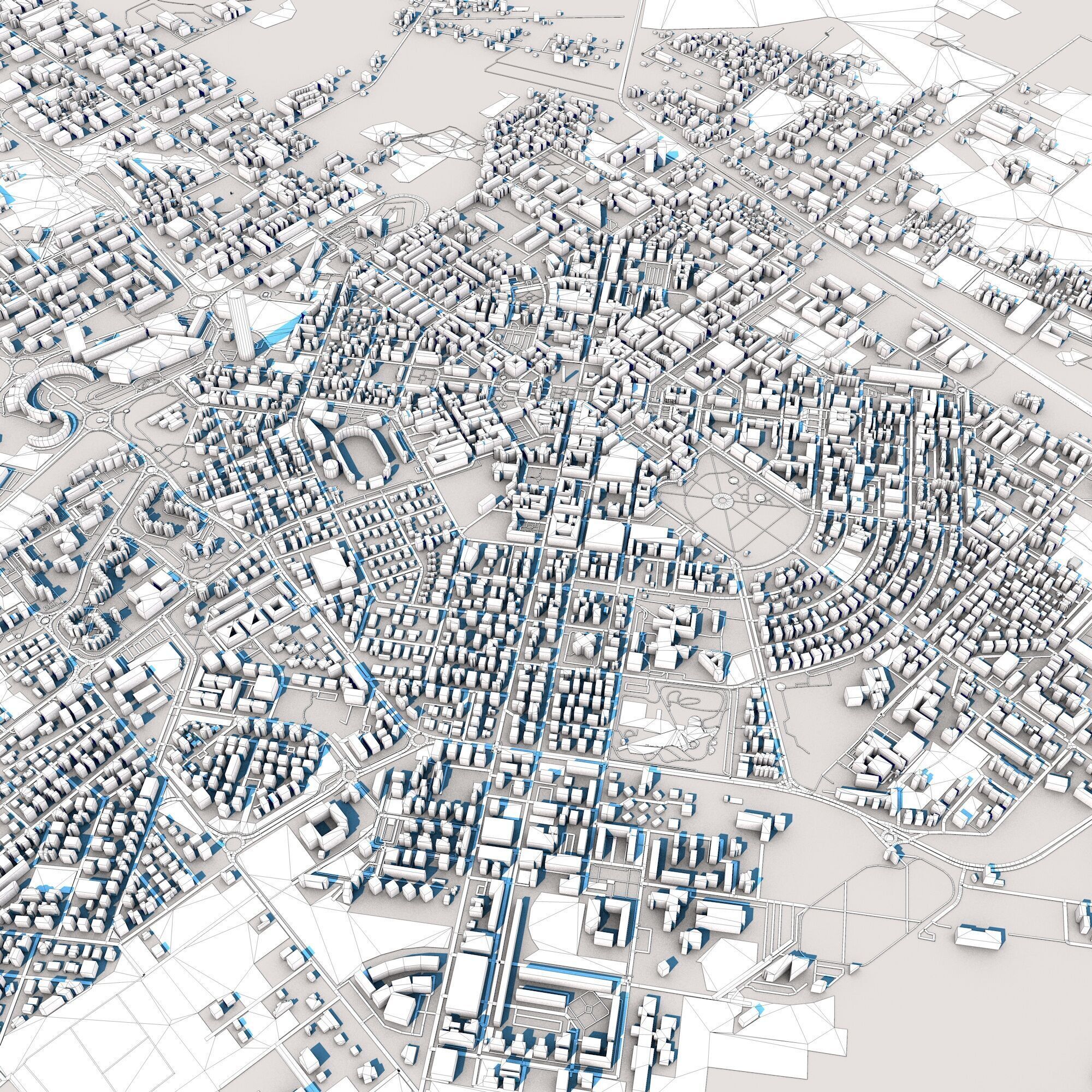 Latina City Italy 3D model_11