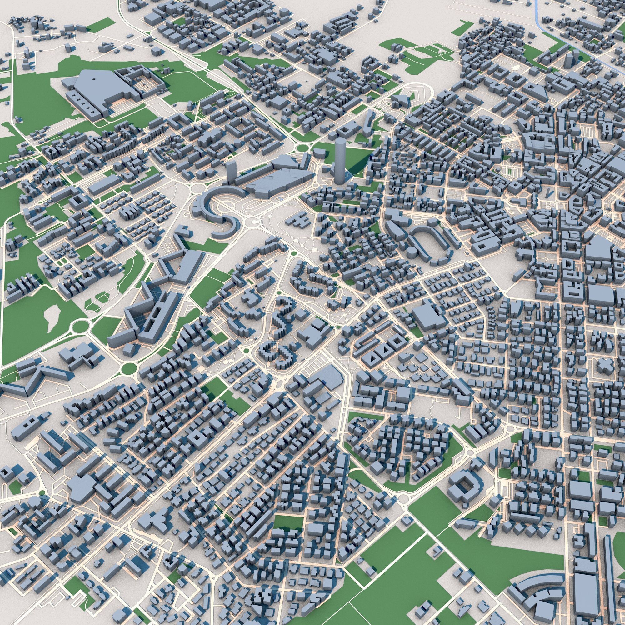 Latina City Italy 3D model_3