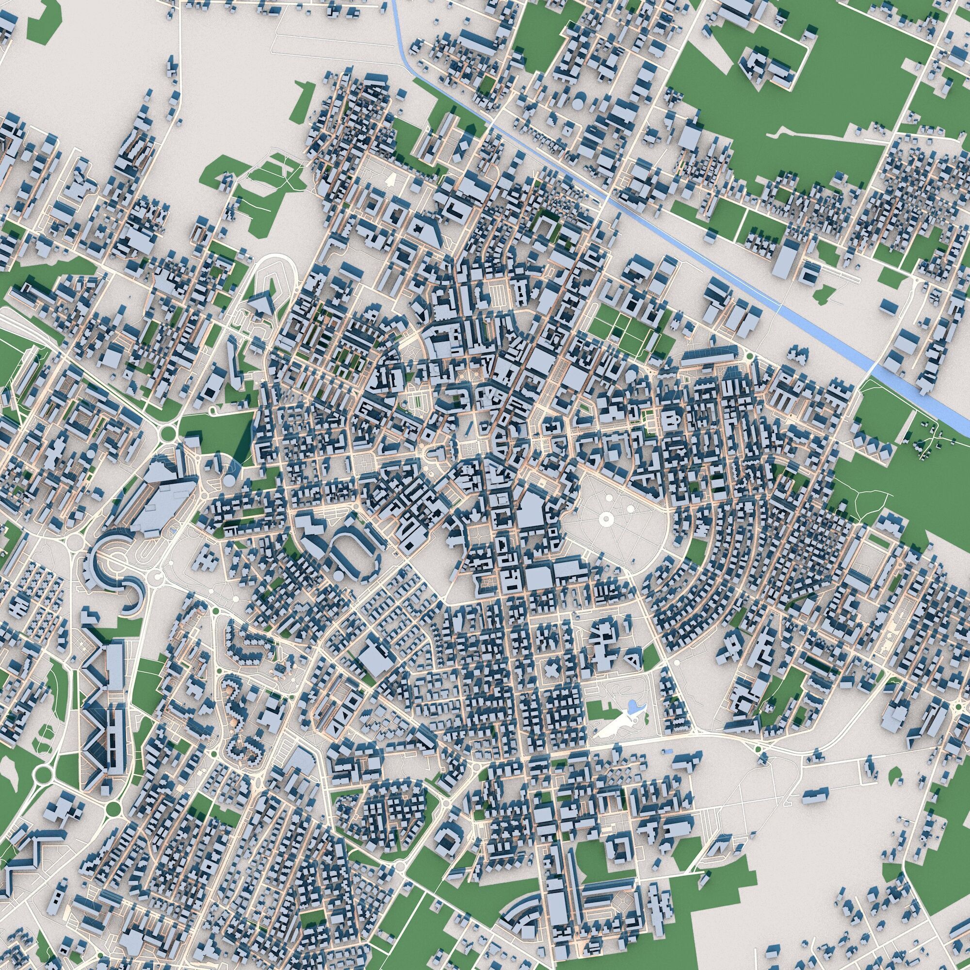 Latina City Italy 3D model_2