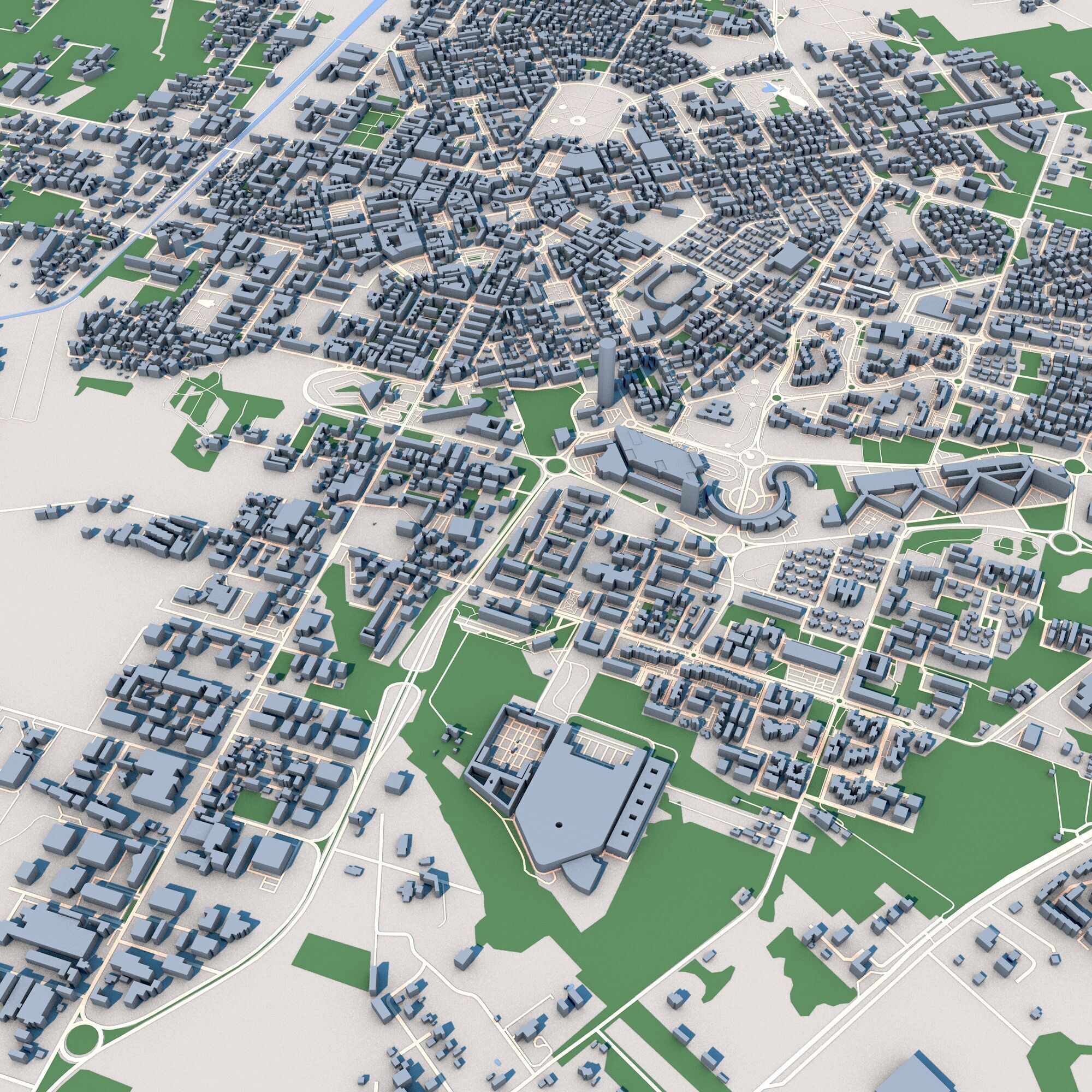 Latina City Italy 3D model_8