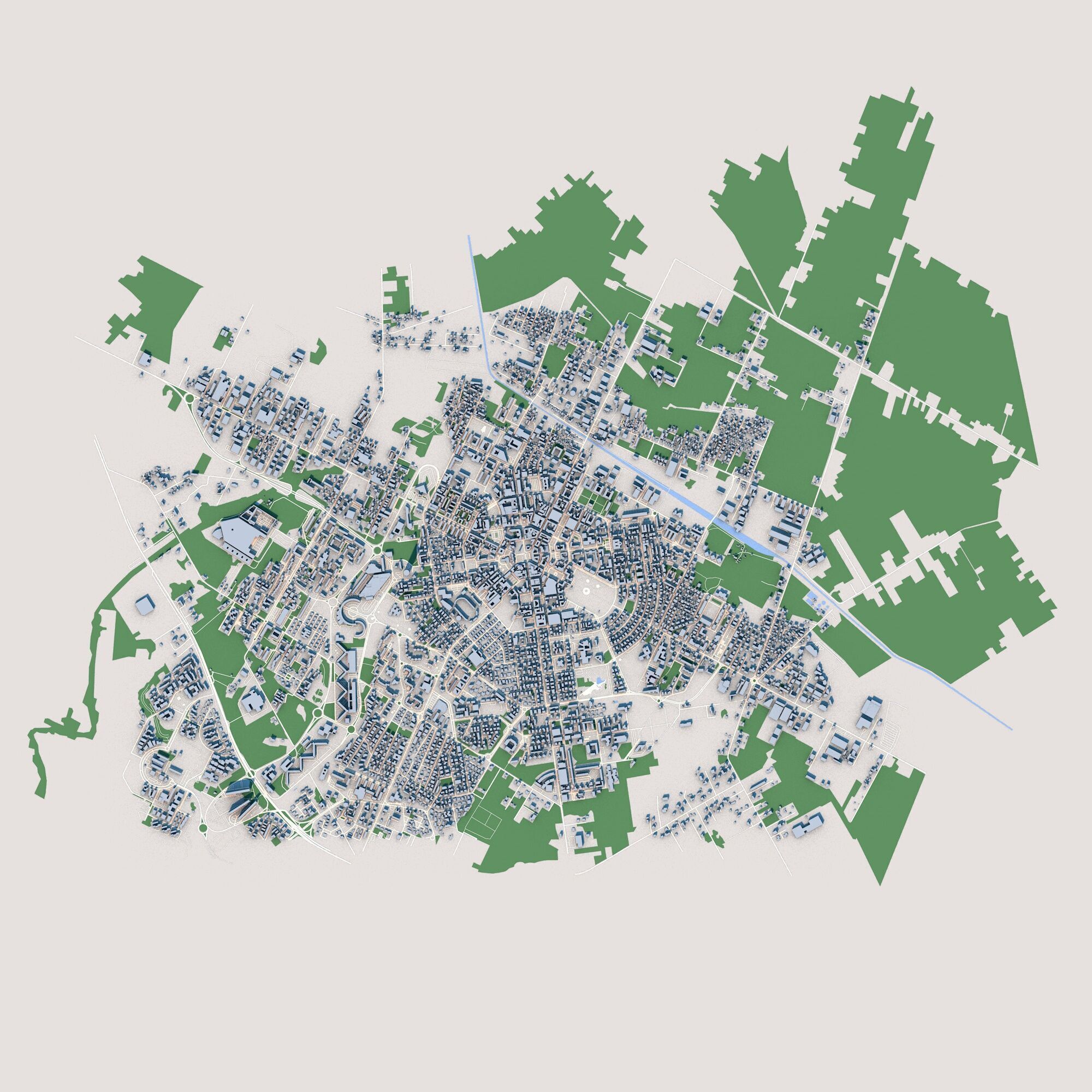 Latina City Italy 3D model_1