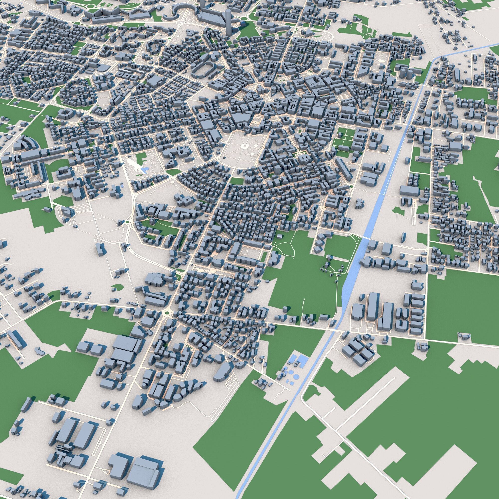 Latina City Italy 3D model_5