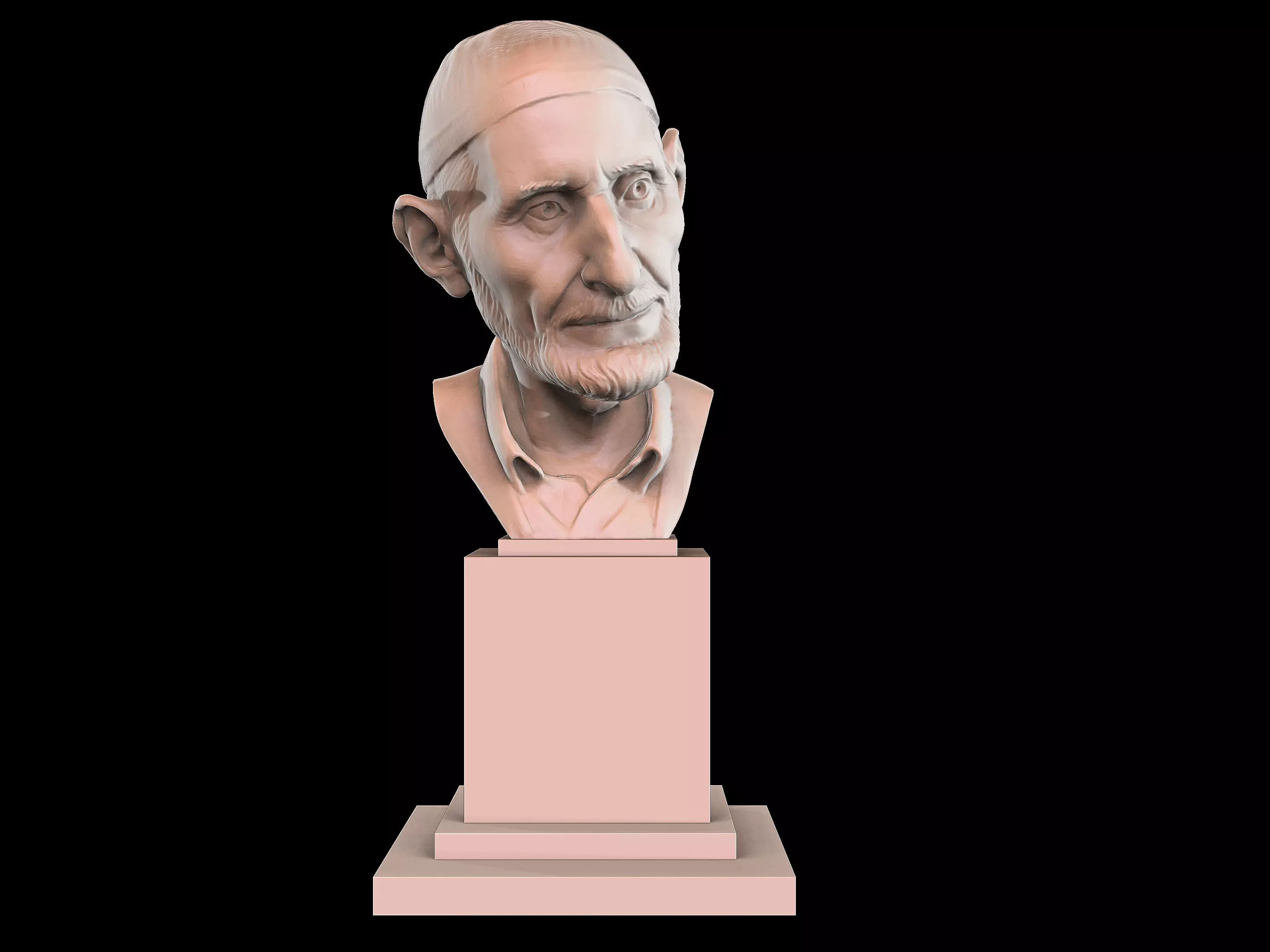 The Old Man Bust 3D print model_0