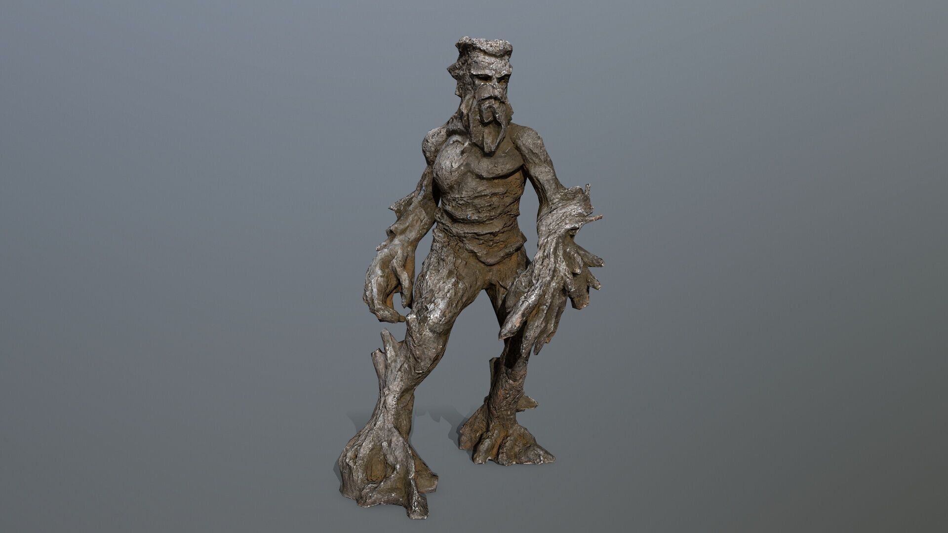 Golem Low-poly 3D model_1