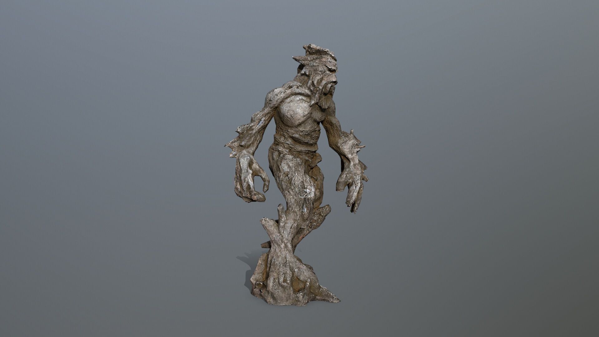 Golem Low-poly 3D model_8