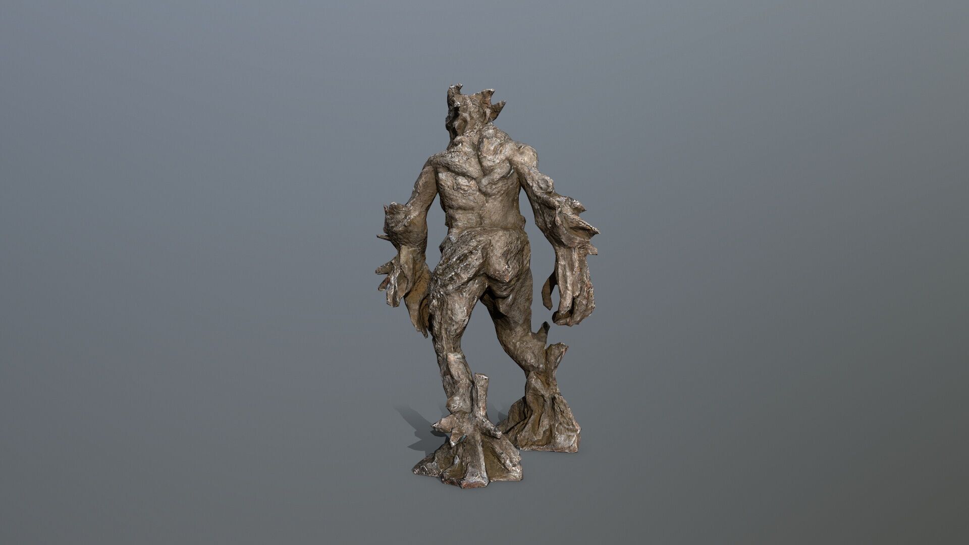 Golem Low-poly 3D model_5