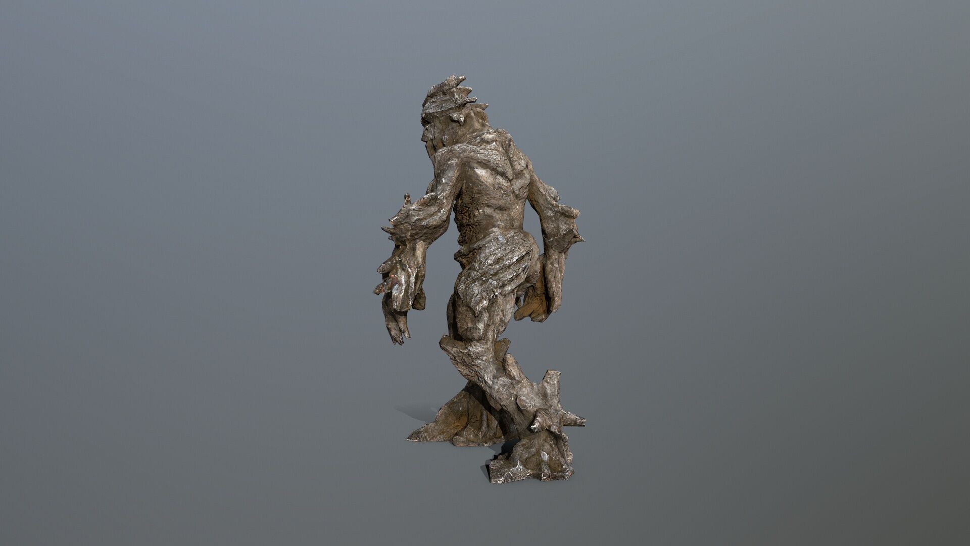 Golem Low-poly 3D model_4