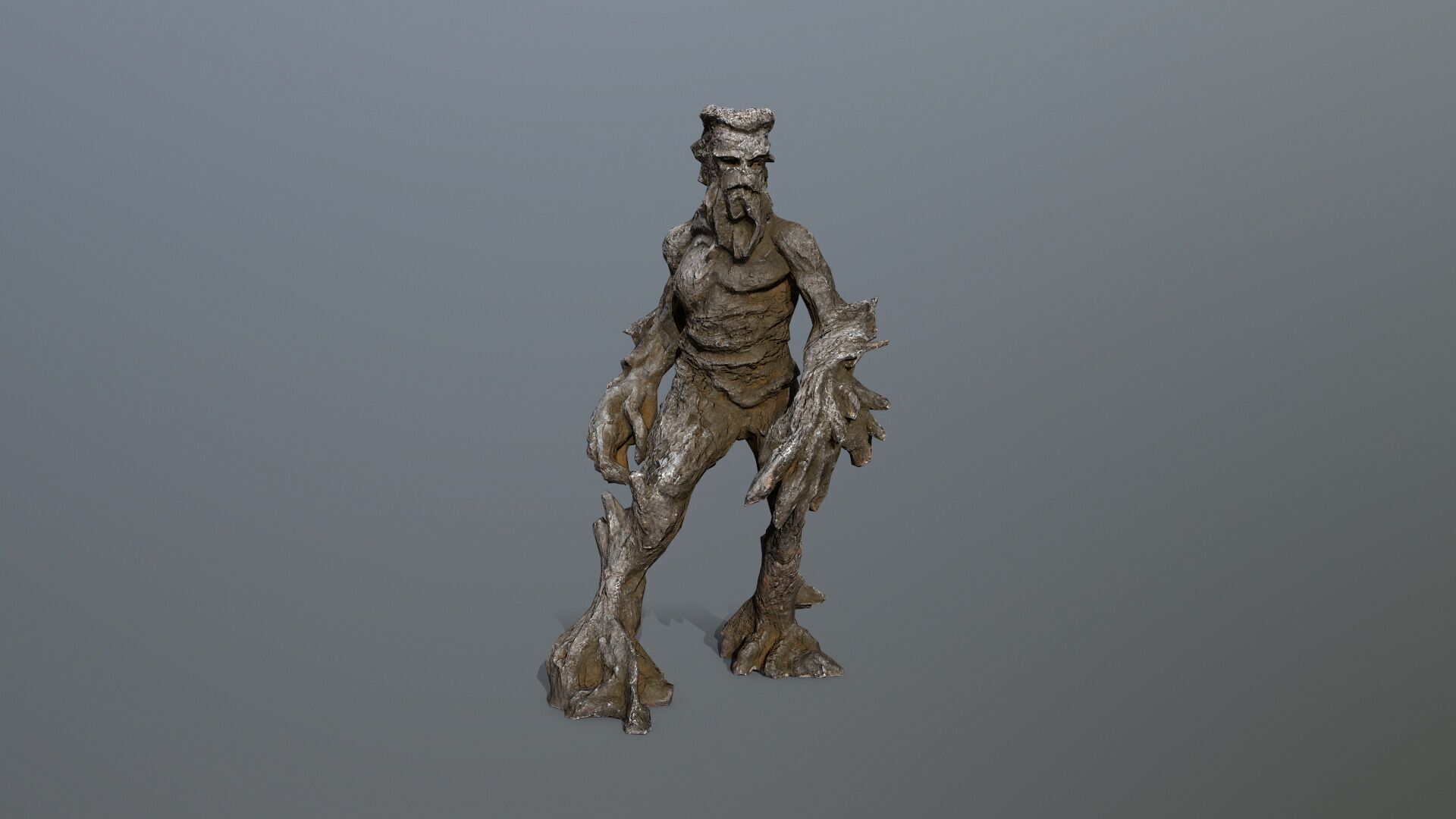 Golem Low-poly 3D model_9
