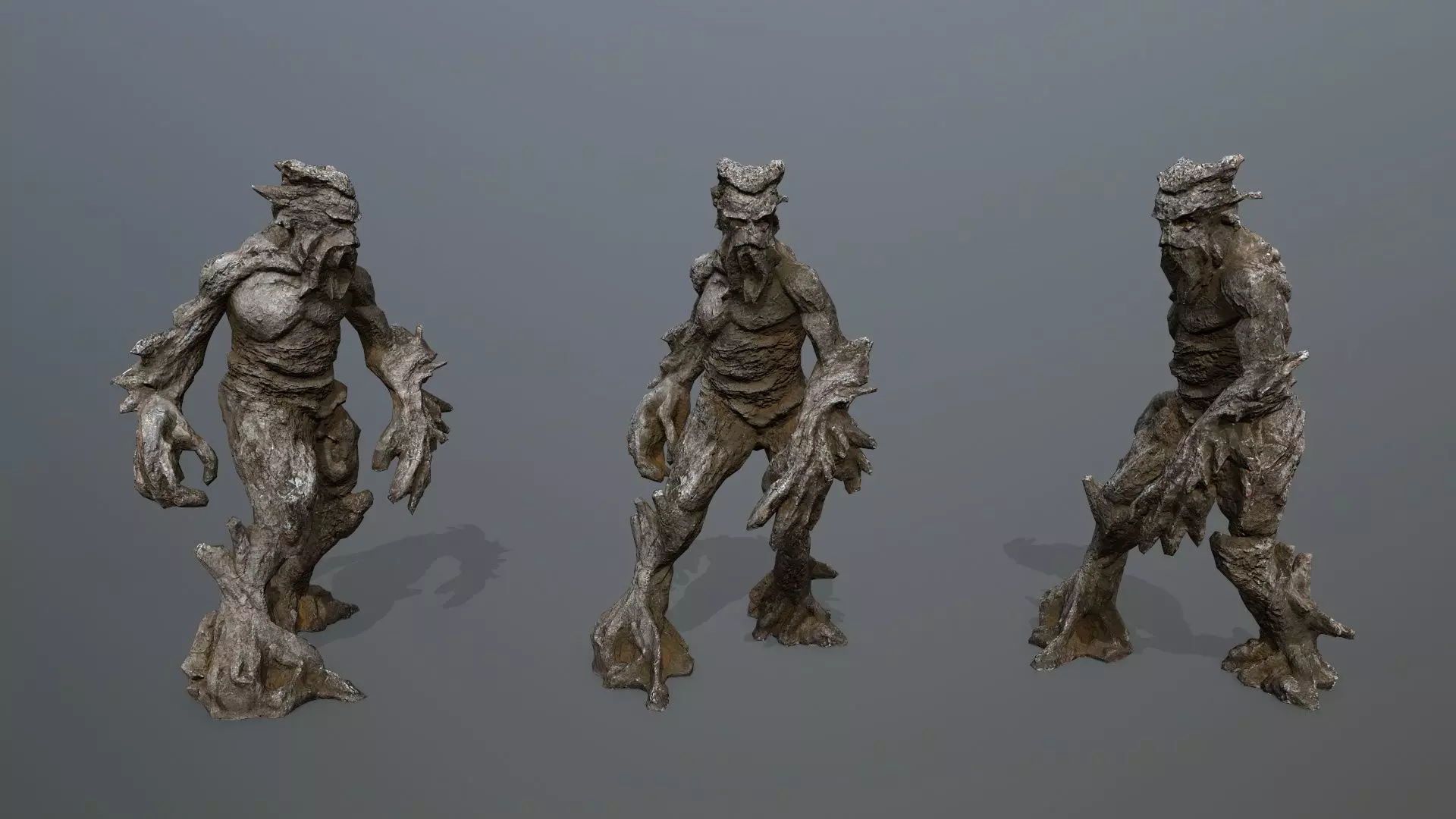 Golem Low-poly 3D model_0