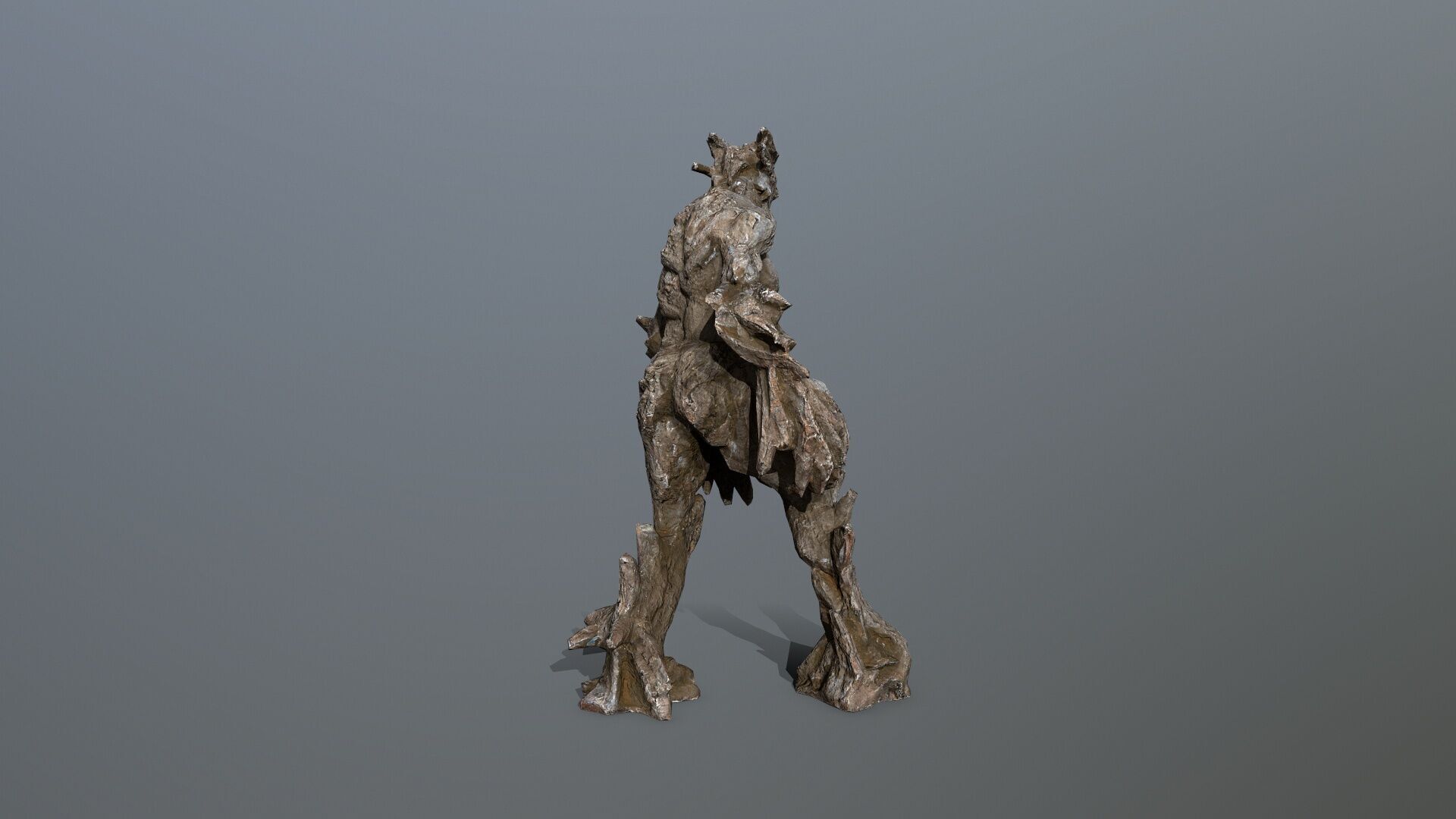 Golem Low-poly 3D model_6