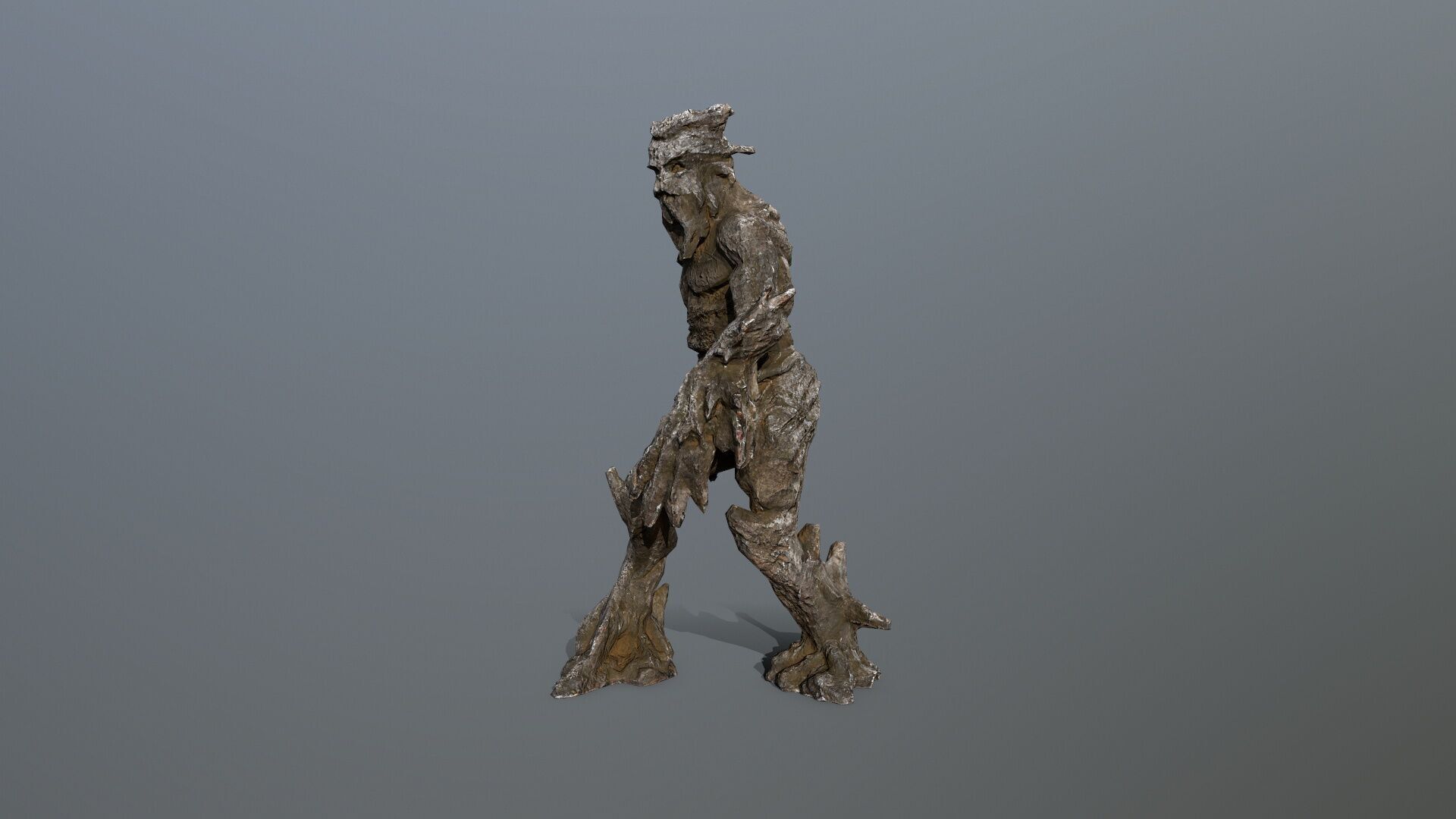 Golem Low-poly 3D model_3