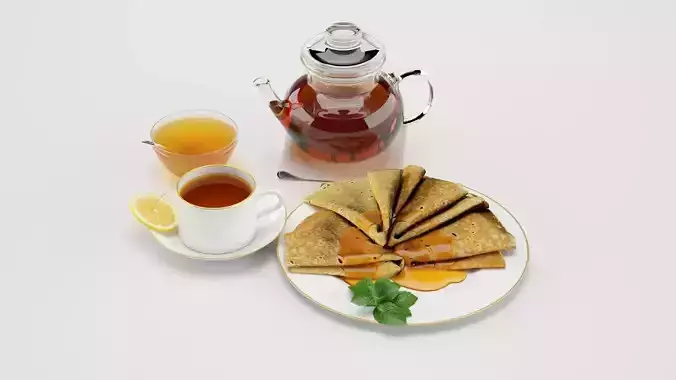 Pancakes with Honey