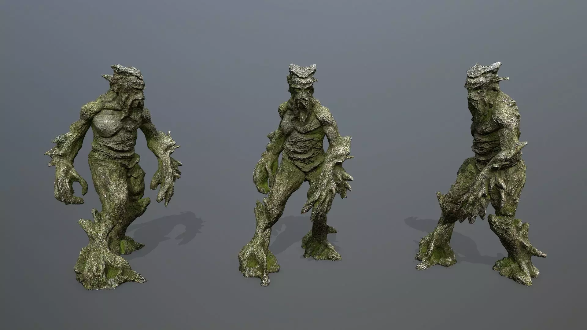 Golem Low-poly 3D model_0