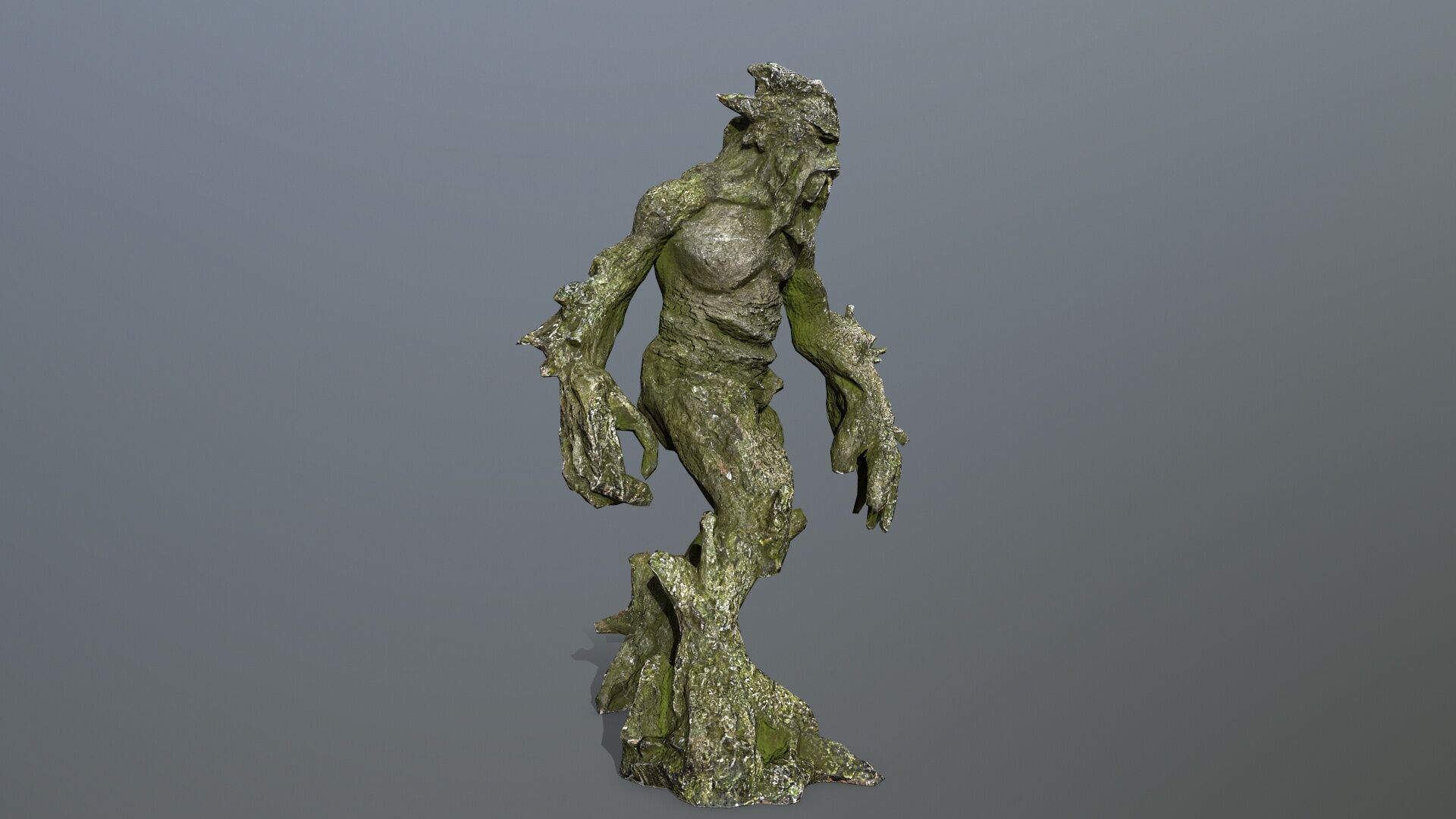Golem Low-poly 3D model_7