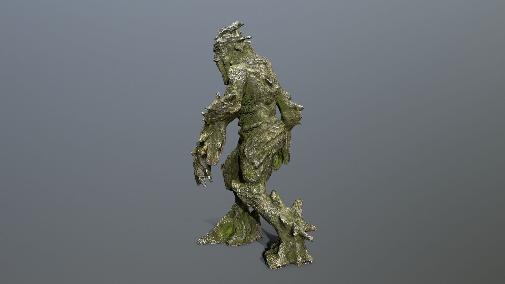 Golem Low-poly 3D model_3