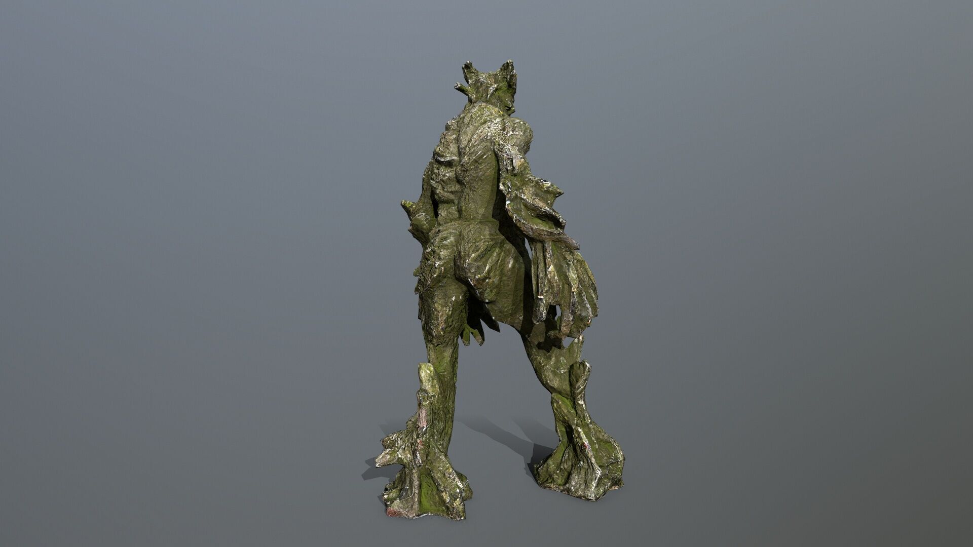 Golem Low-poly 3D model_5