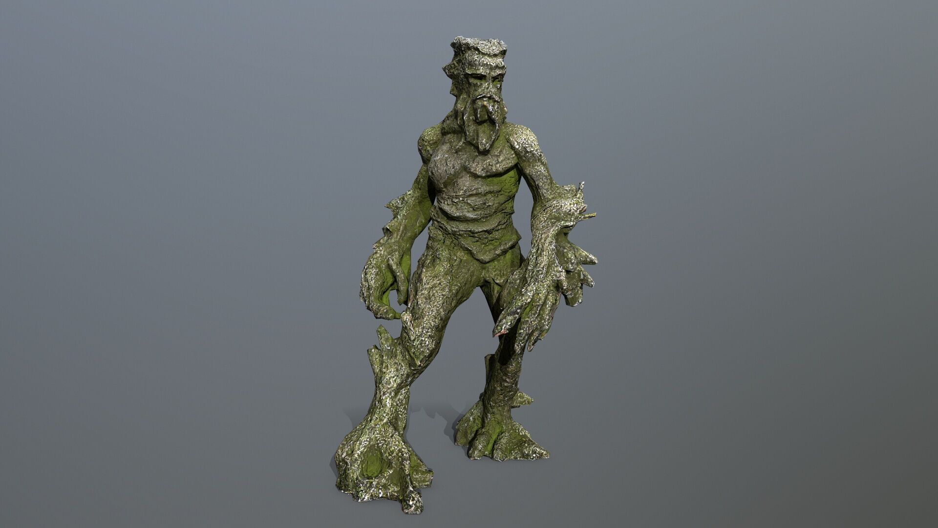 Golem Low-poly 3D model_8