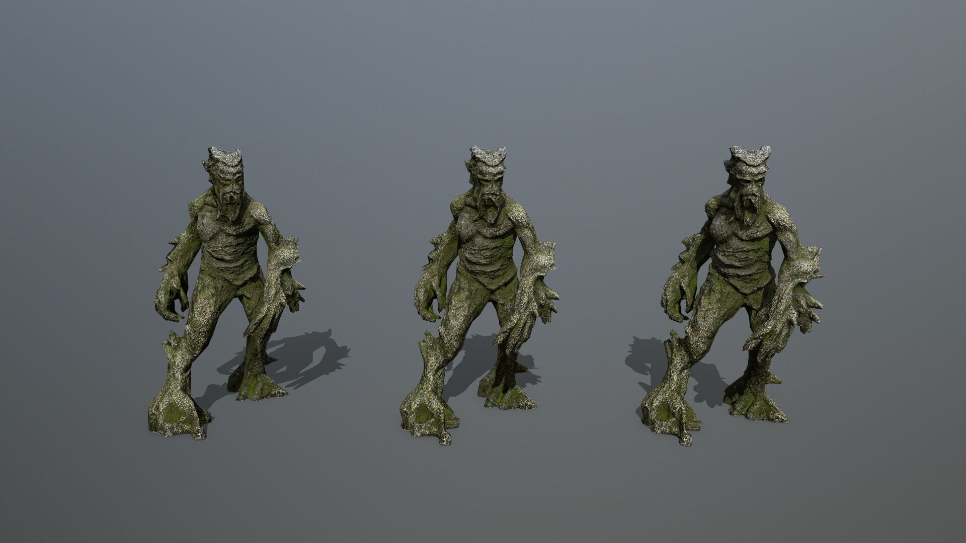 Golem Low-poly 3D model_9
