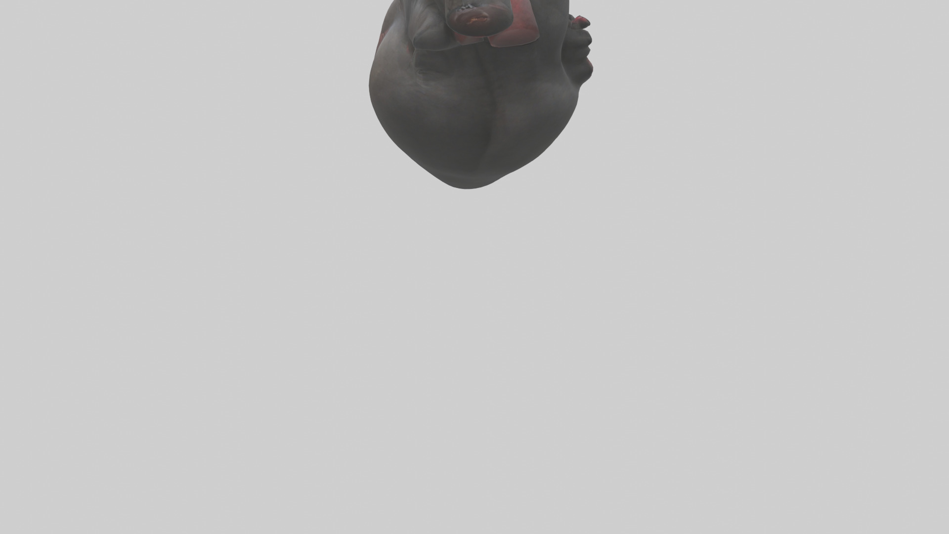 Gorilla Heart Low-poly 3D model_3