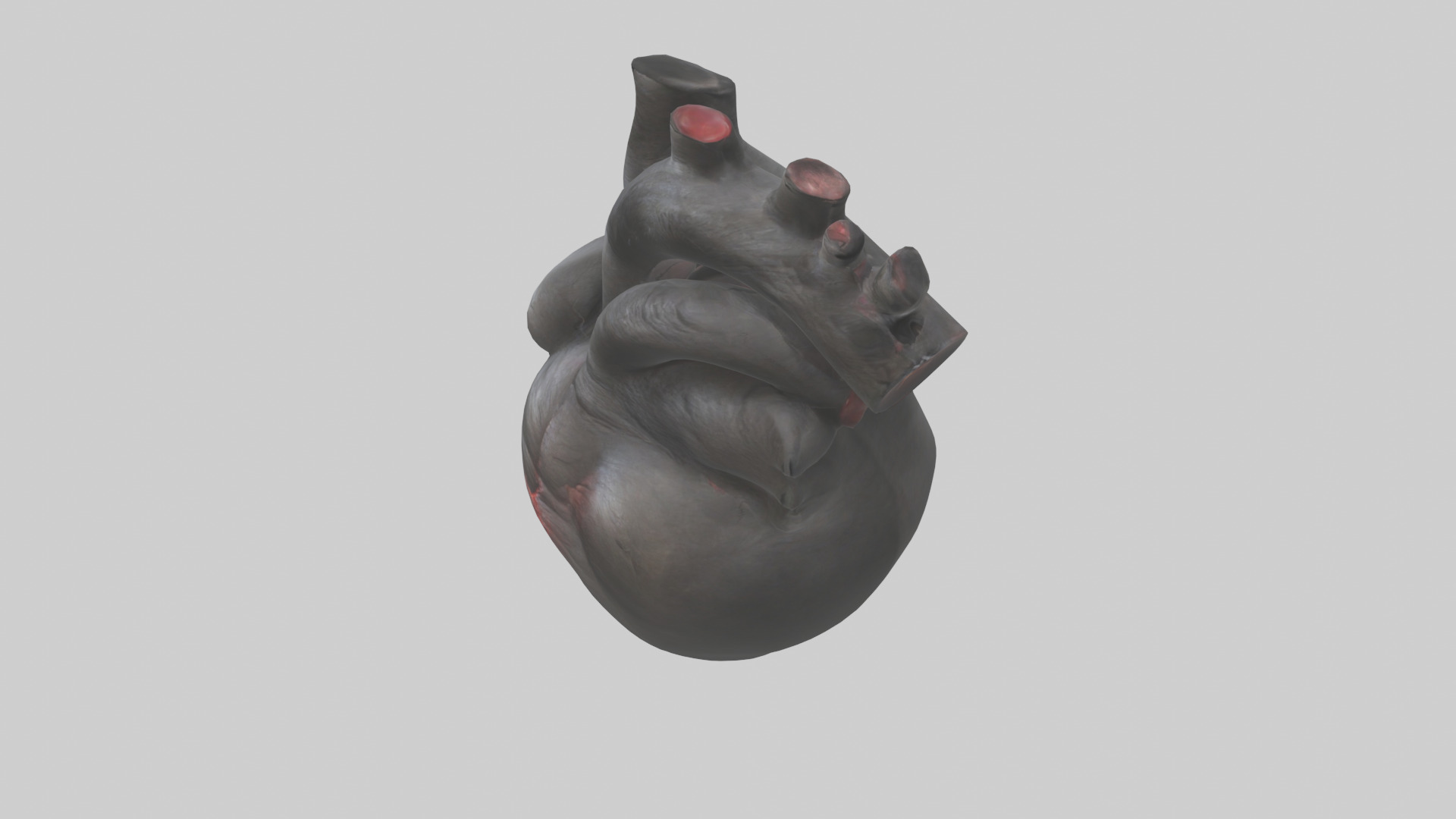 Gorilla Heart Low-poly 3D model_17