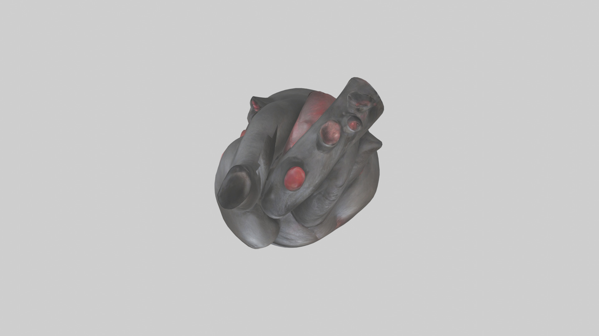 Gorilla Heart Low-poly 3D model_14