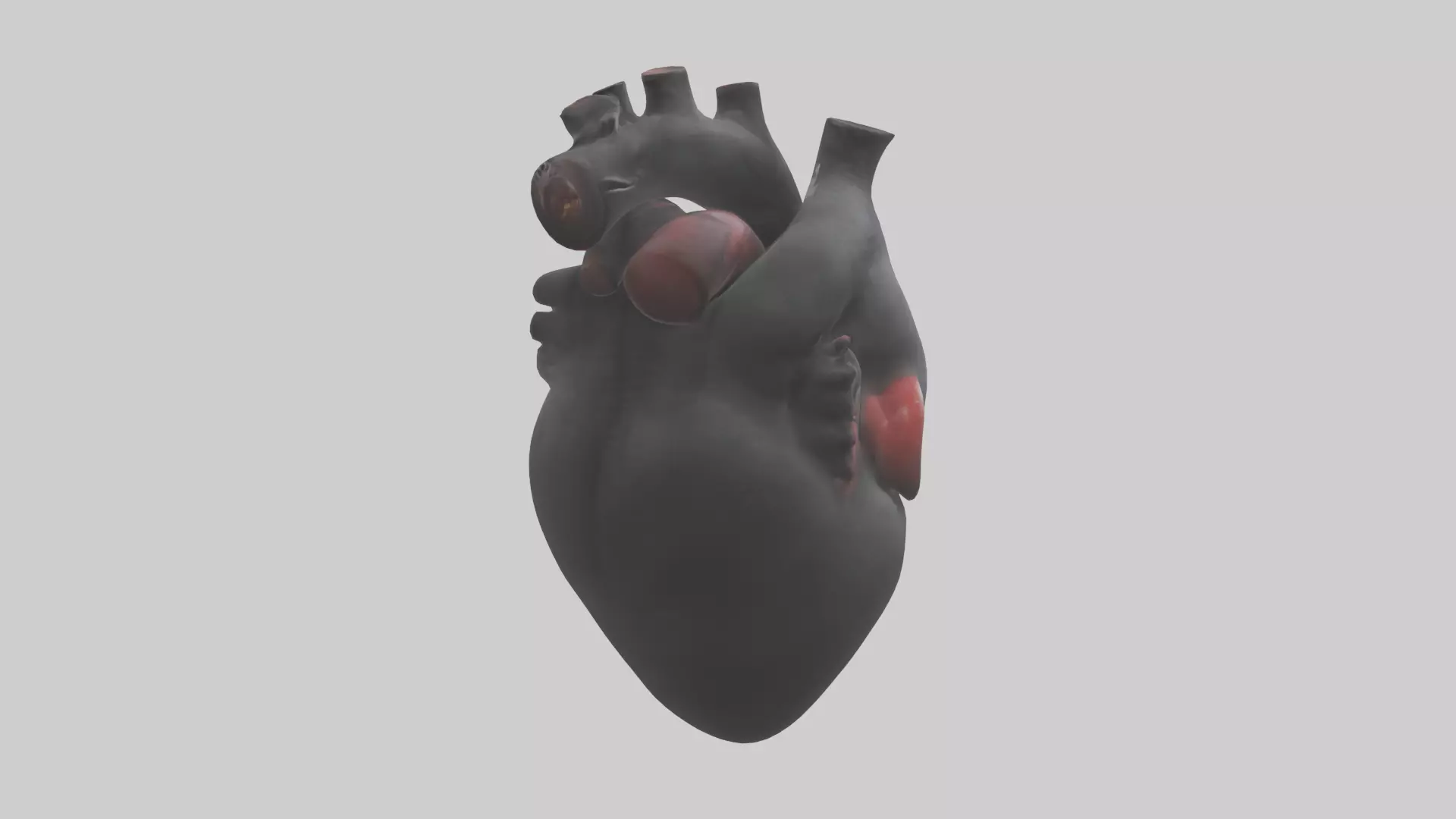 Gorilla Heart Low-poly 3D model_0
