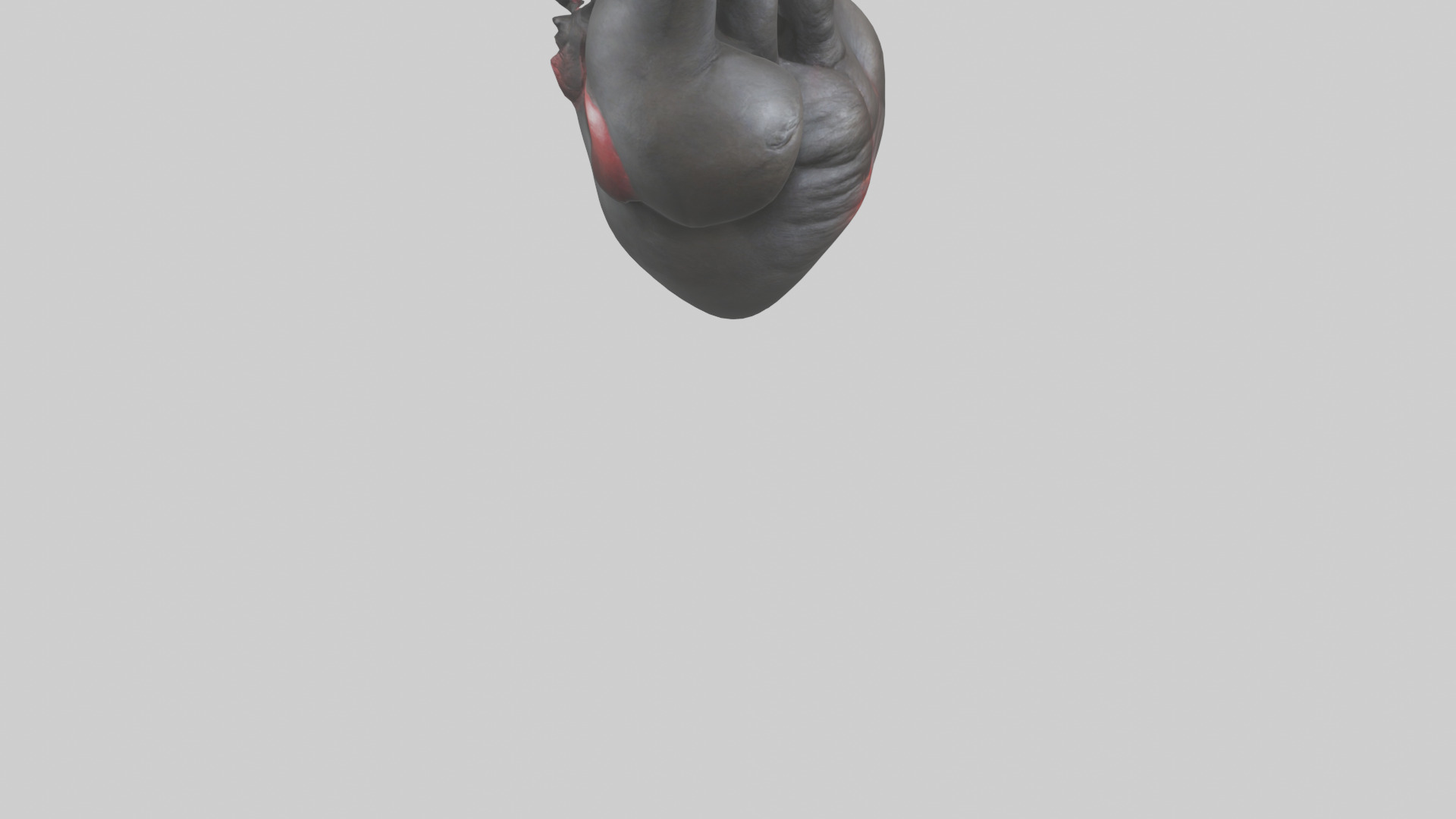 Gorilla Heart Low-poly 3D model_6