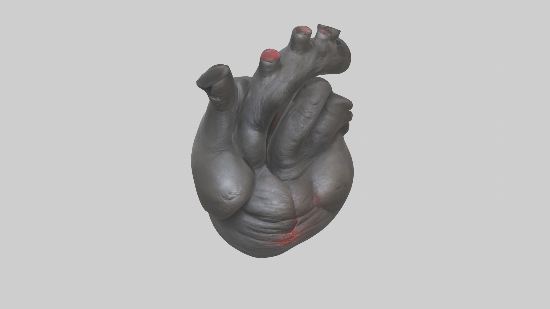 Gorilla Heart Low-poly 3D model_16