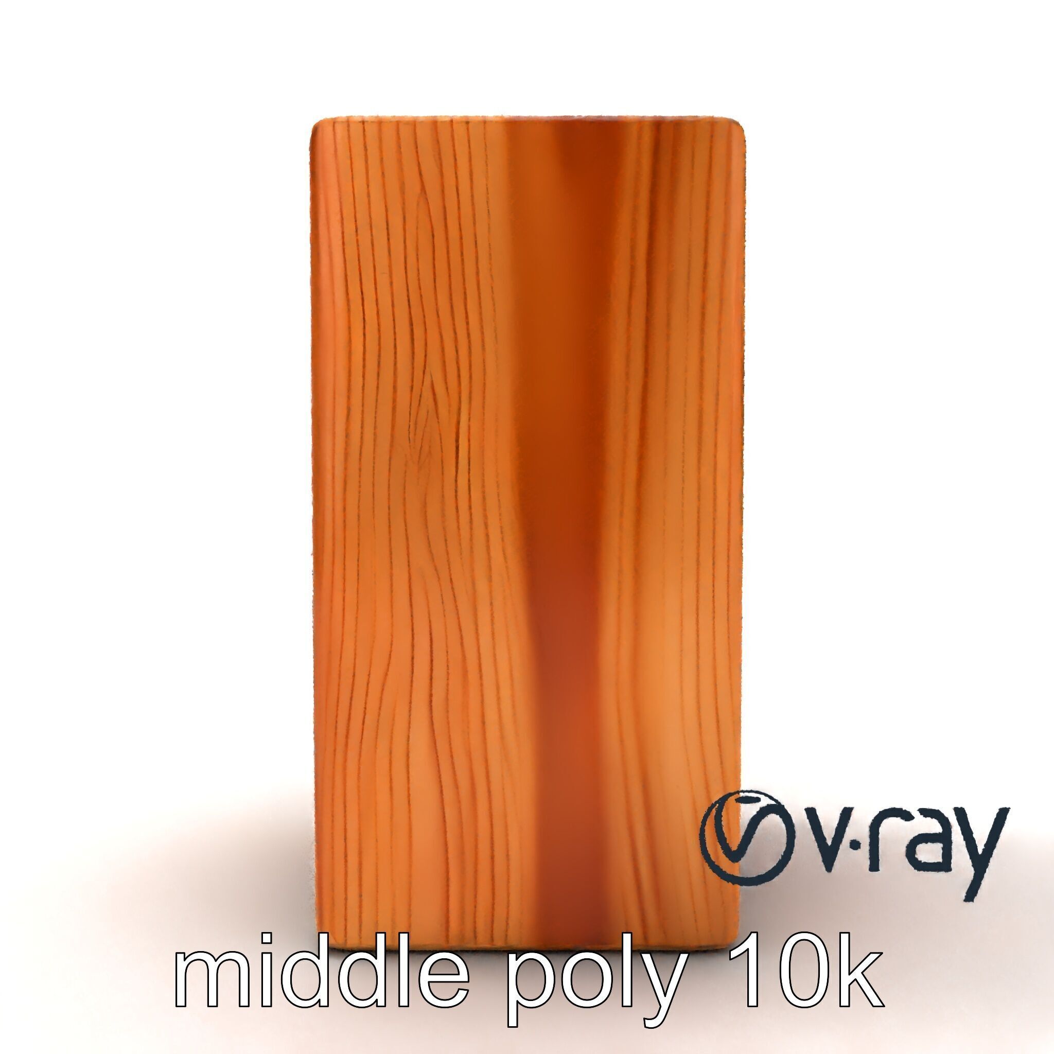 Modern Ash Wood Block model pack Low-poly 3D model_18