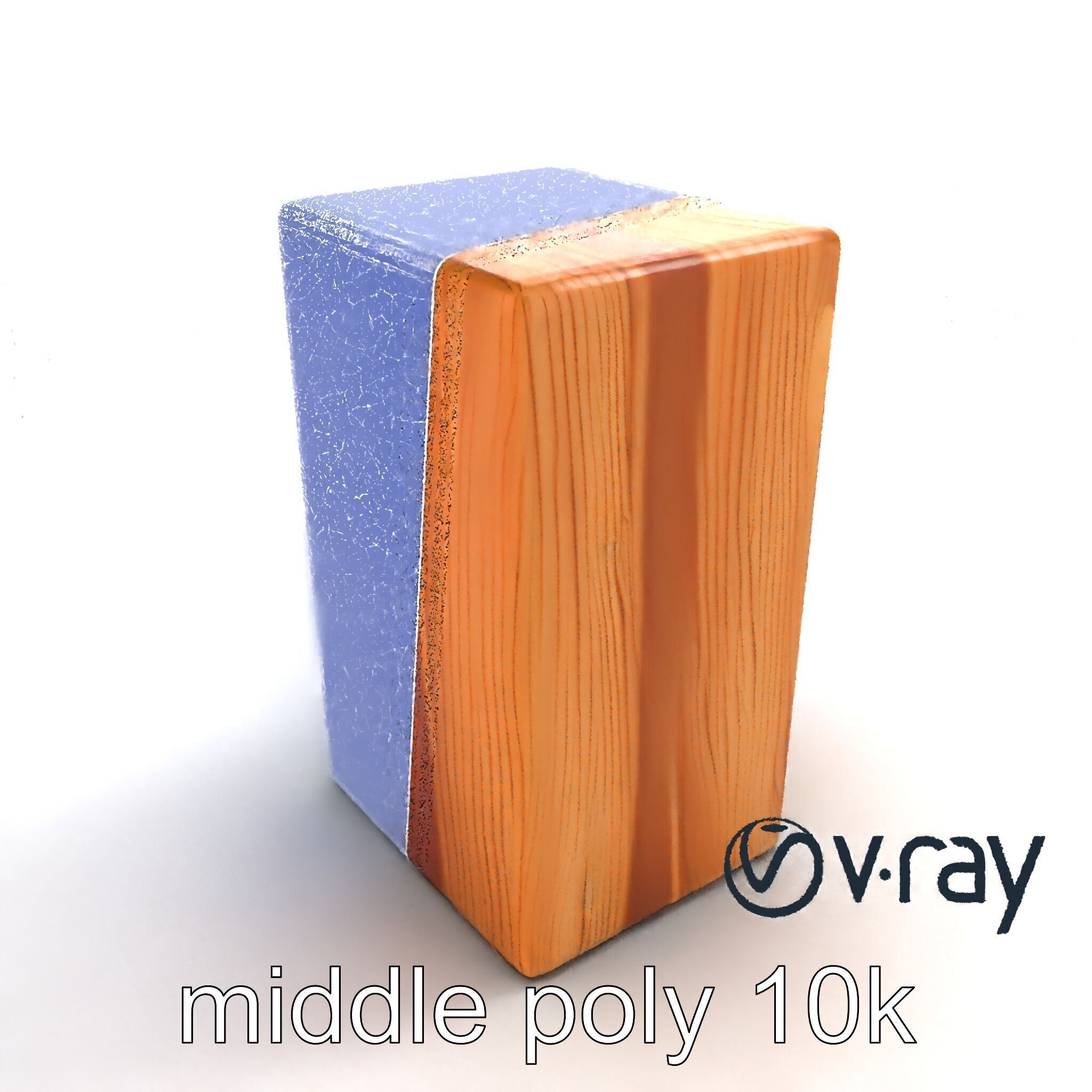 Modern Ash Wood Block model pack Low-poly 3D model_22