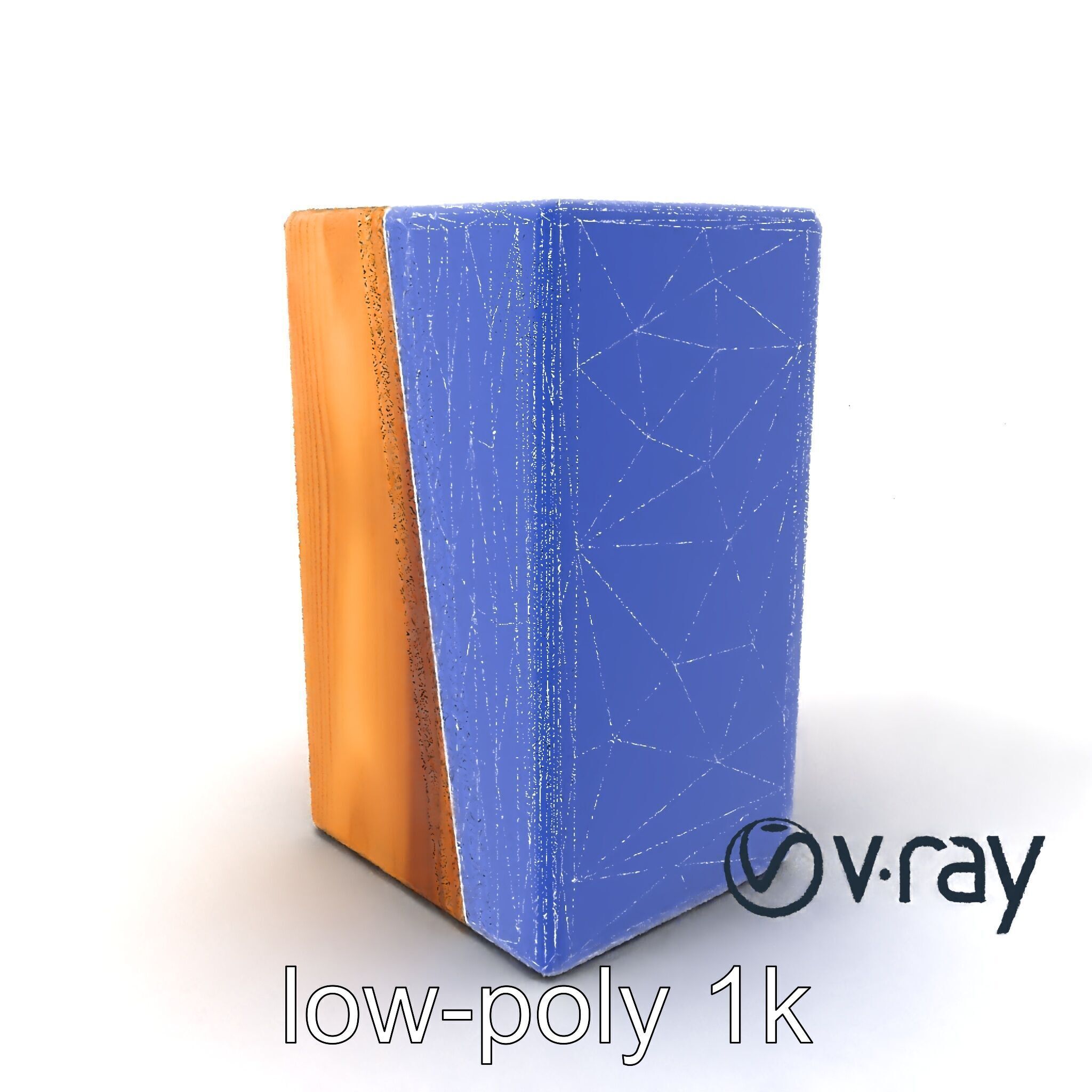 Modern Ash Wood Block model pack Low-poly 3D model_6