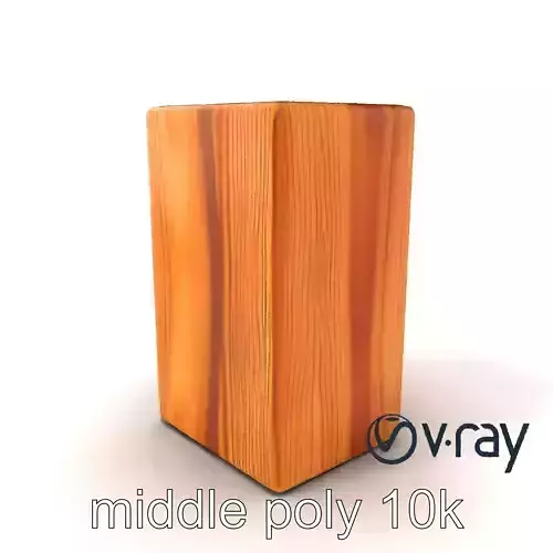 Modern Ash Wood Block model pack