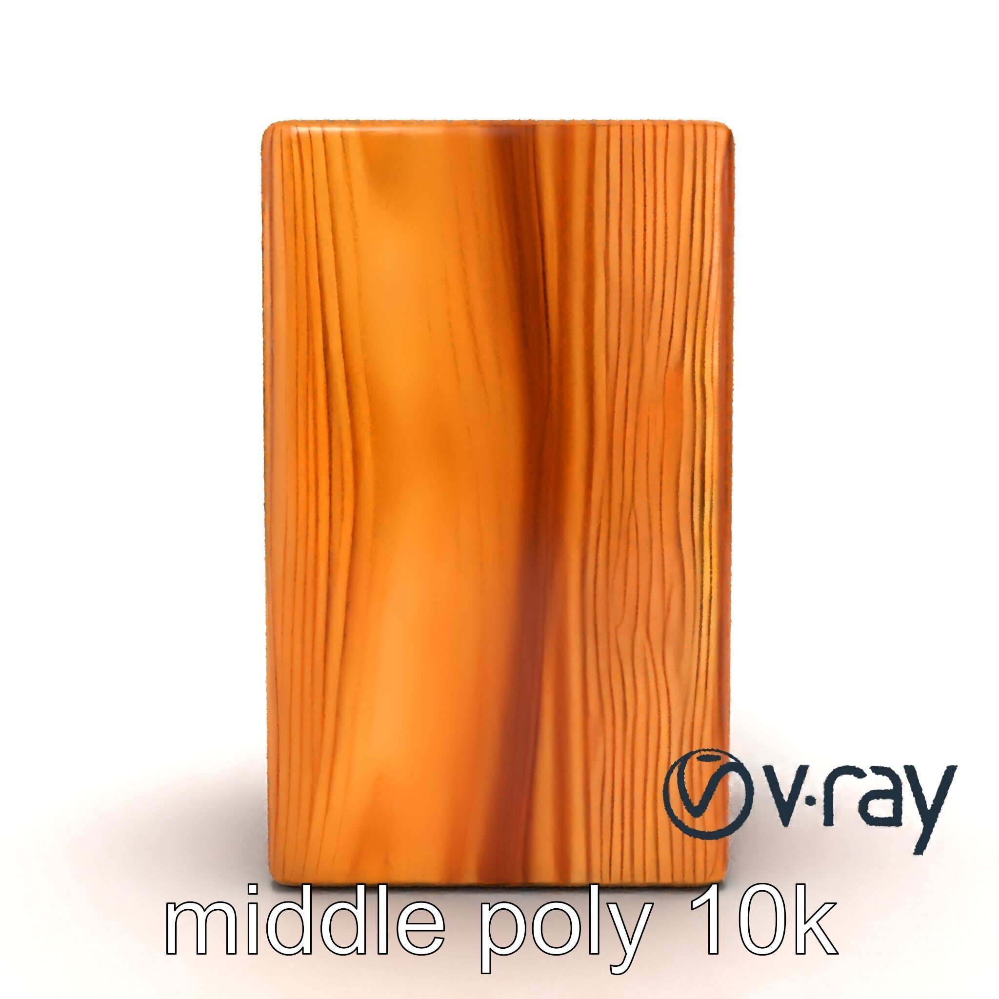 Modern Ash Wood Block model pack Low-poly 3D model_14