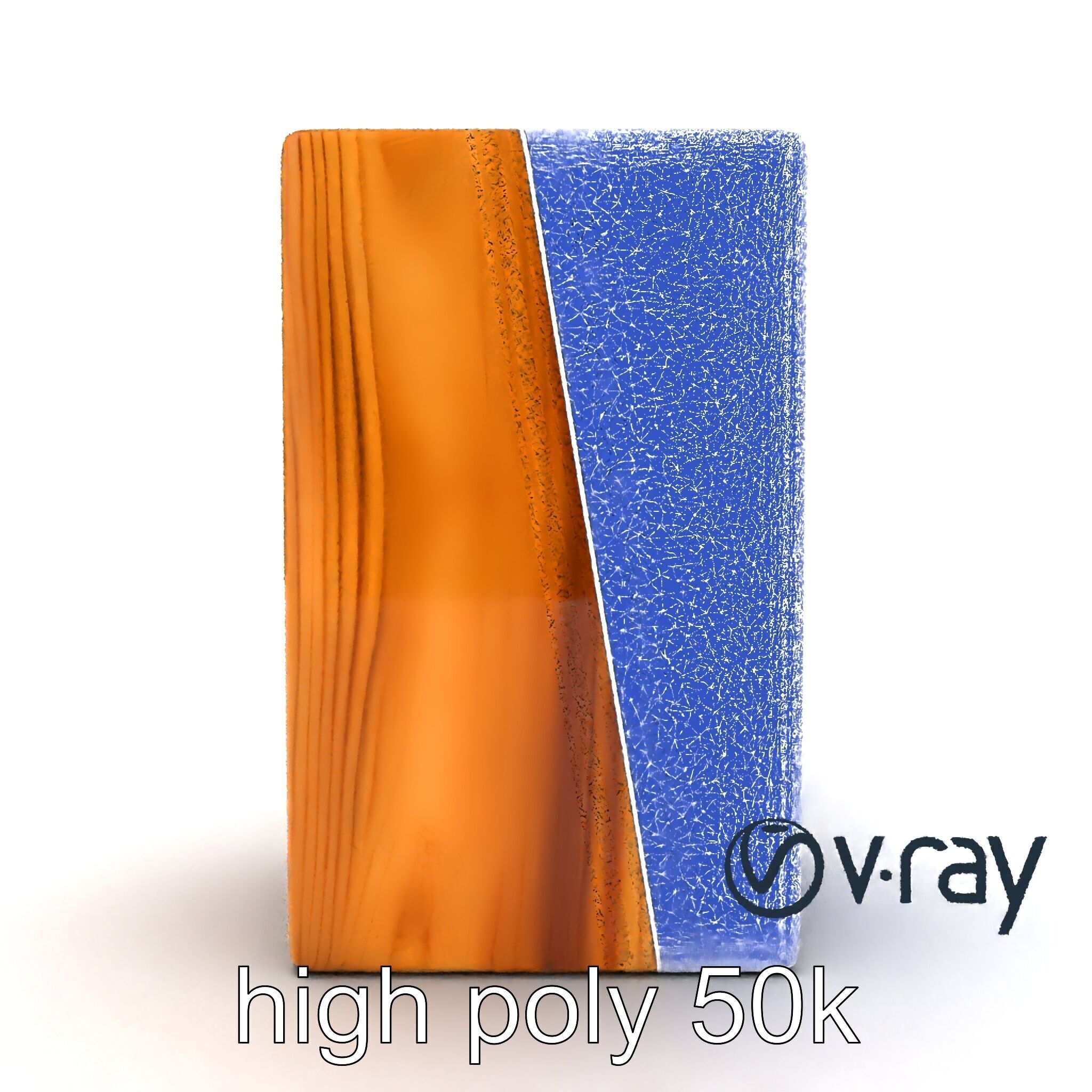 Modern Ash Wood Block model pack Low-poly 3D model_20