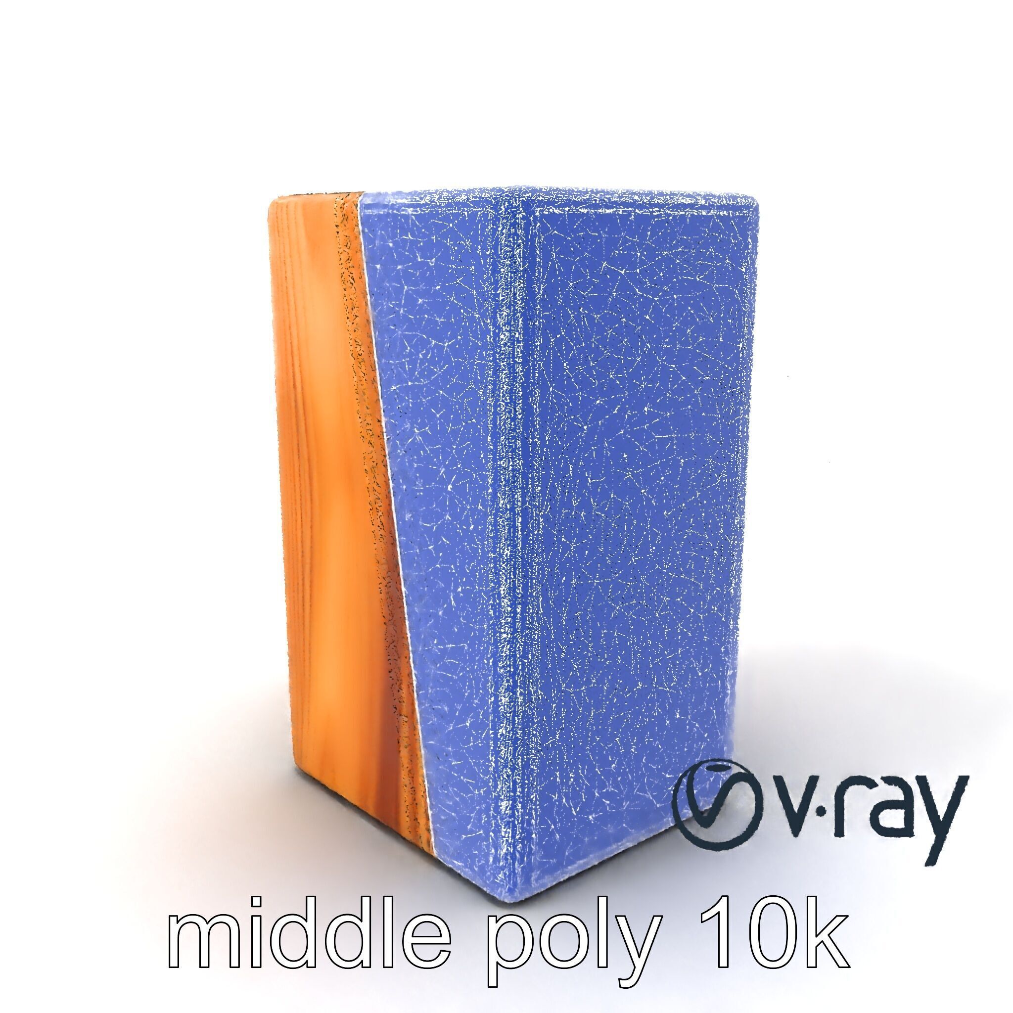 Modern Ash Wood Block model pack Low-poly 3D model_5