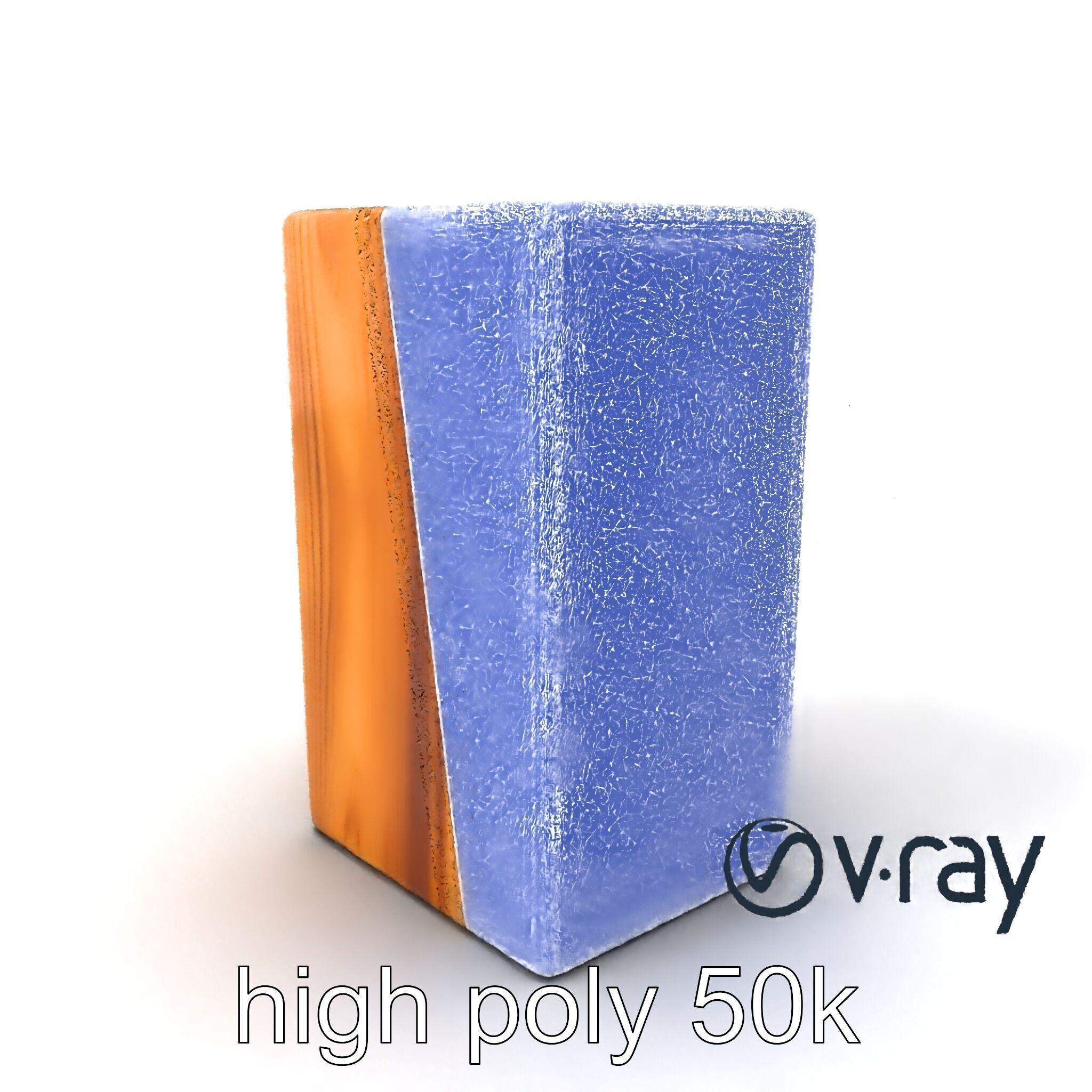 Modern Ash Wood Block model pack Low-poly 3D model_1