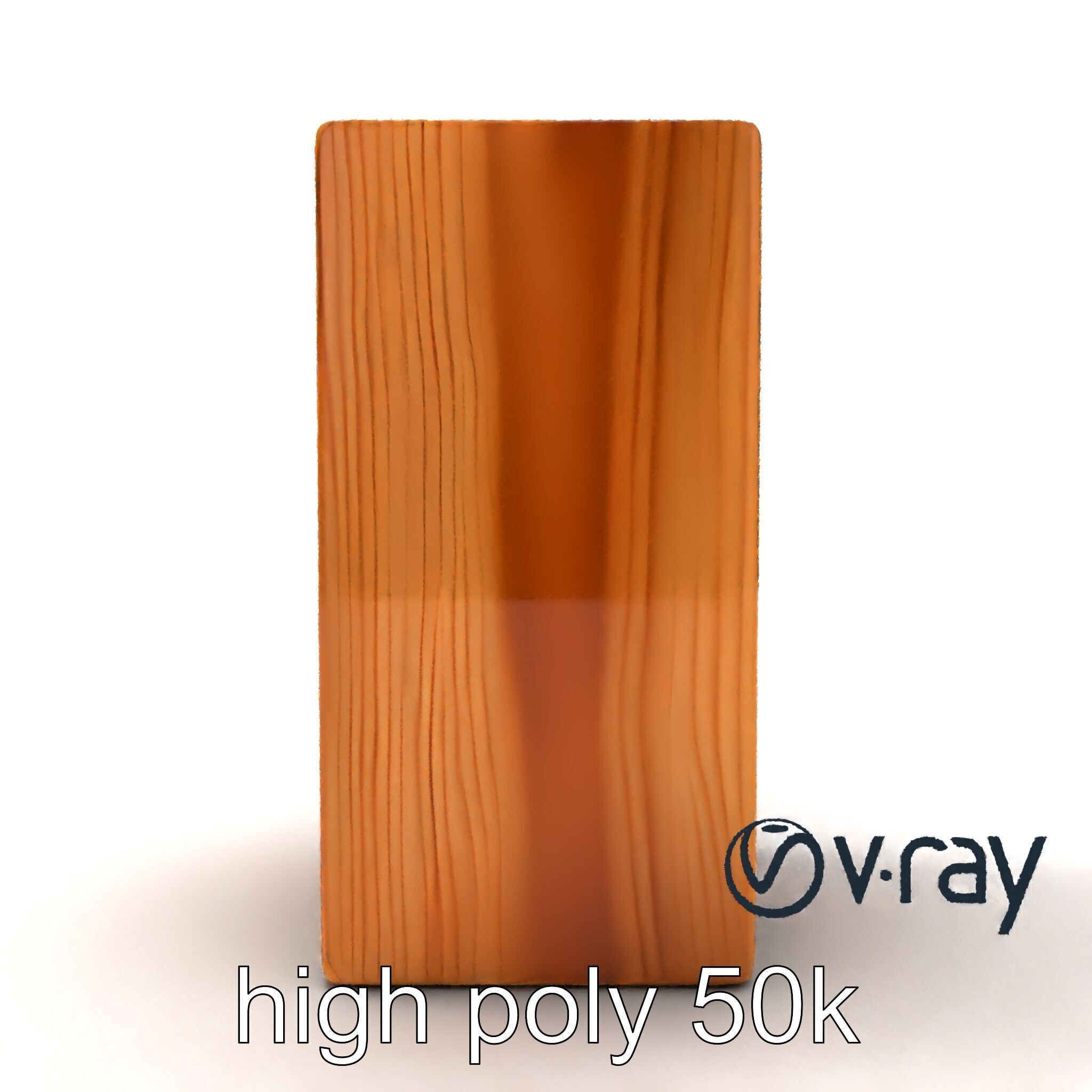 Modern Ash Wood Block model pack Low-poly 3D model_15
