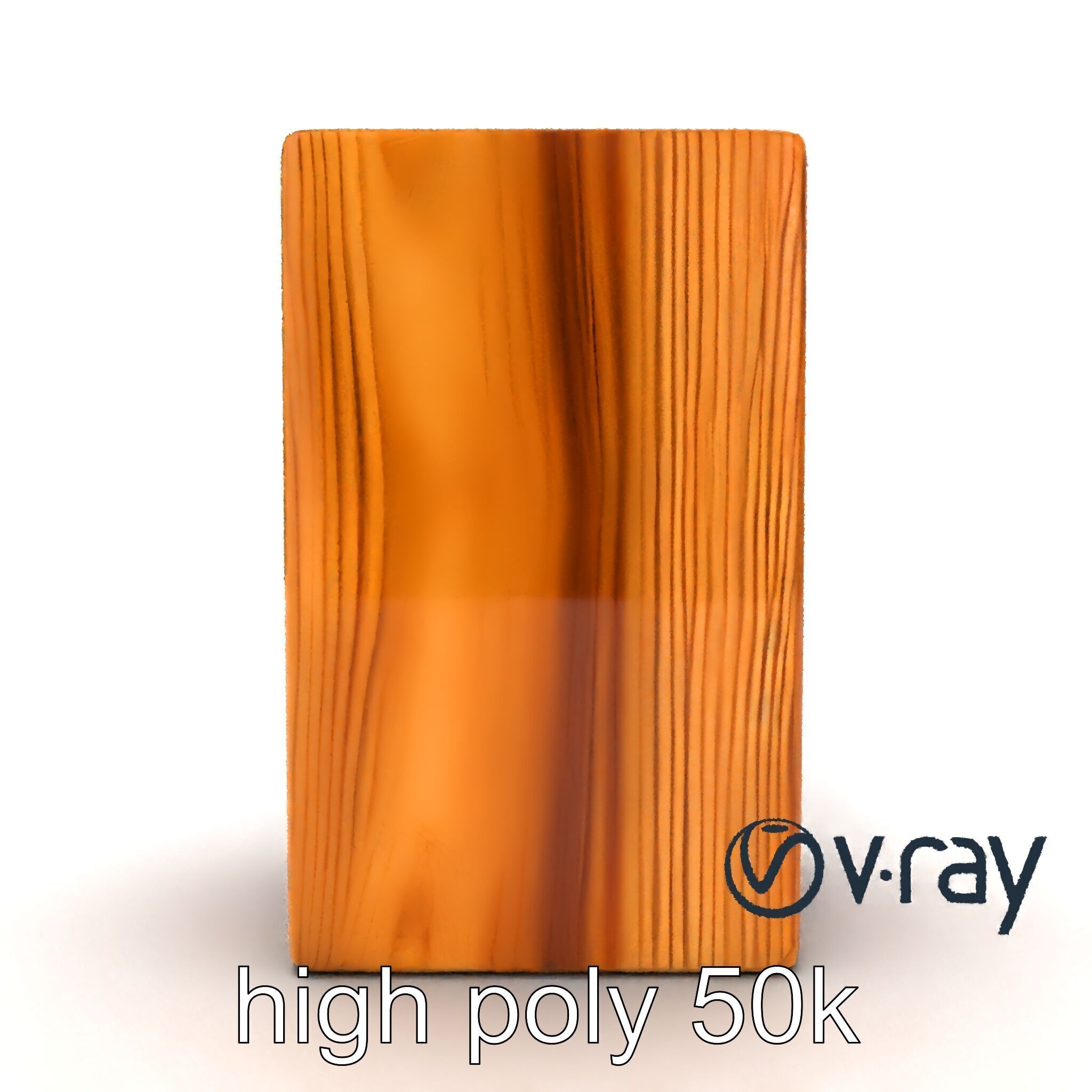 Modern Ash Wood Block model pack Low-poly 3D model_29