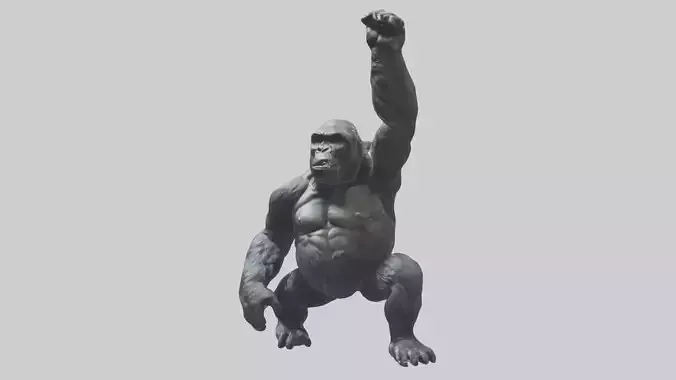 Gorilla statue model
