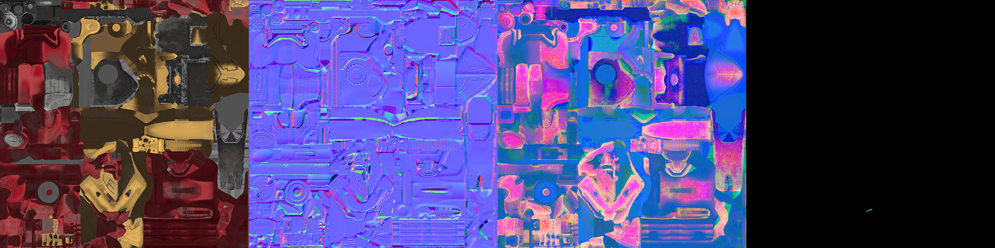 Red Lion Zord Low-poly 3D model_9