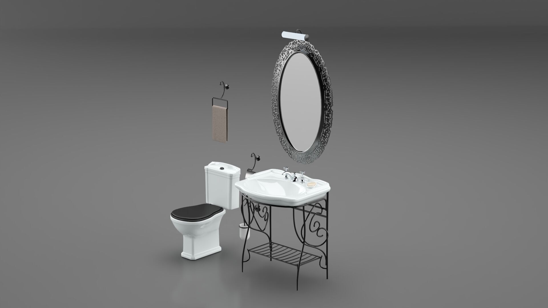 Plumbing Set 3D model_9
