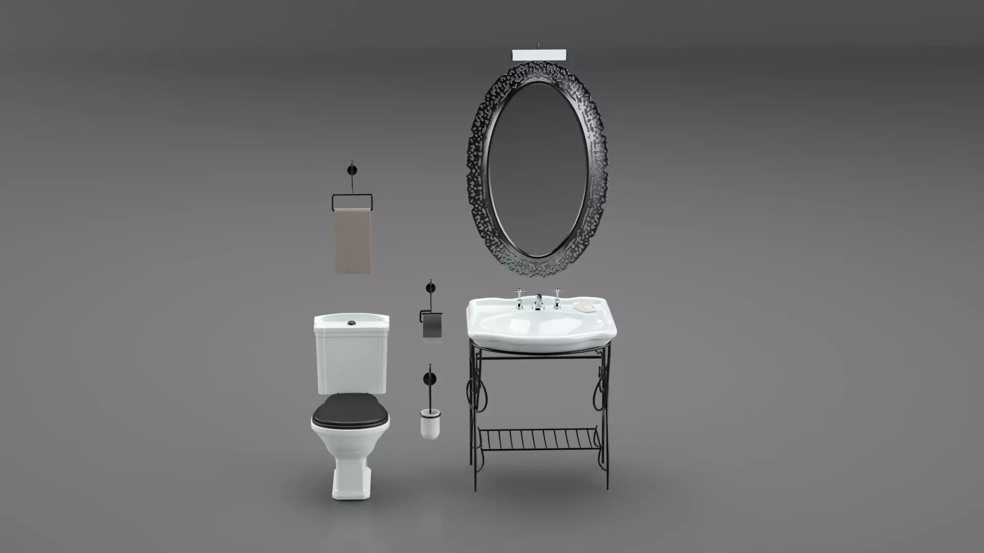 Plumbing Set 3D model_0