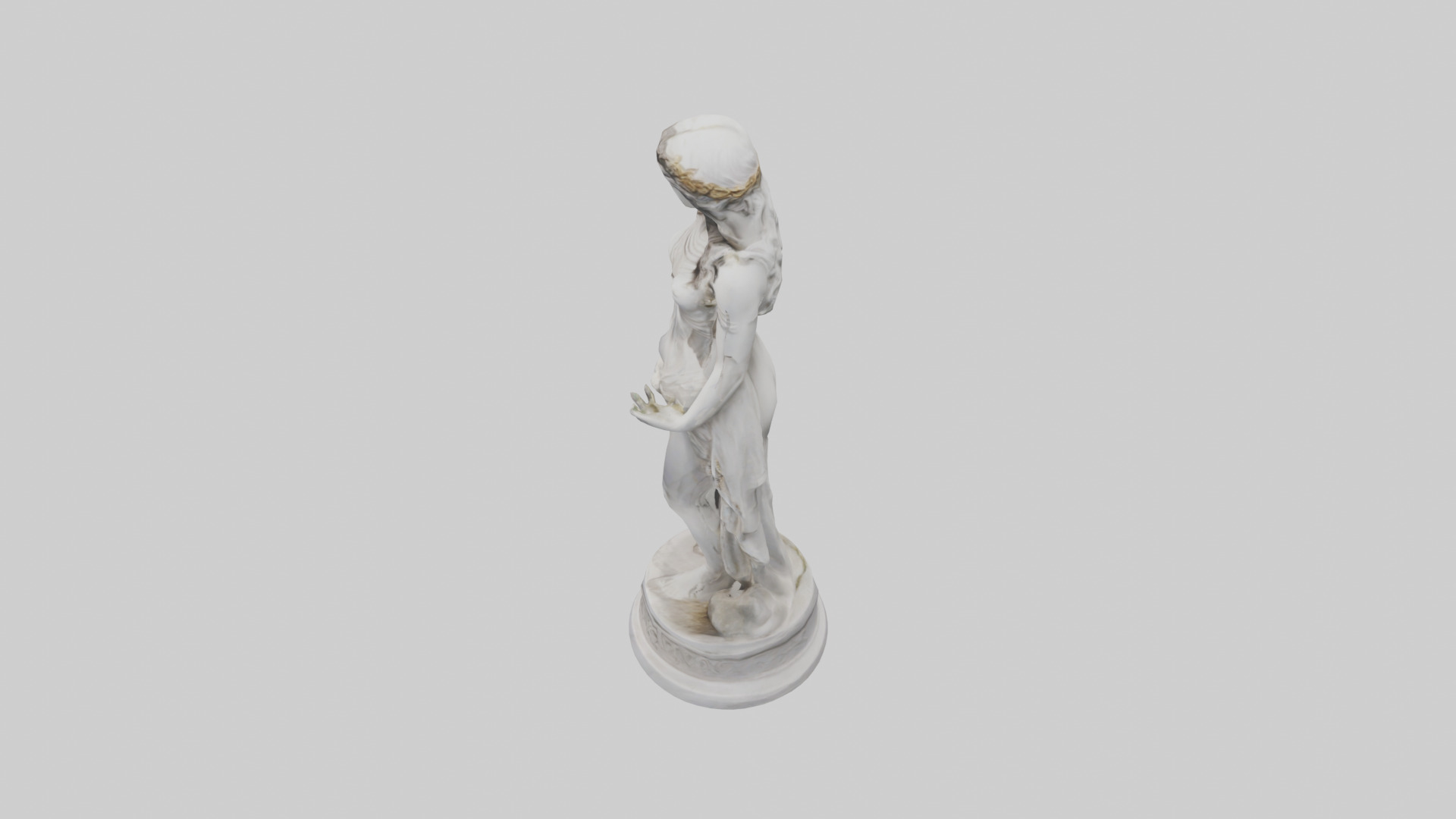 Greek Goddess of Love statue model Low-poly 3D model_17