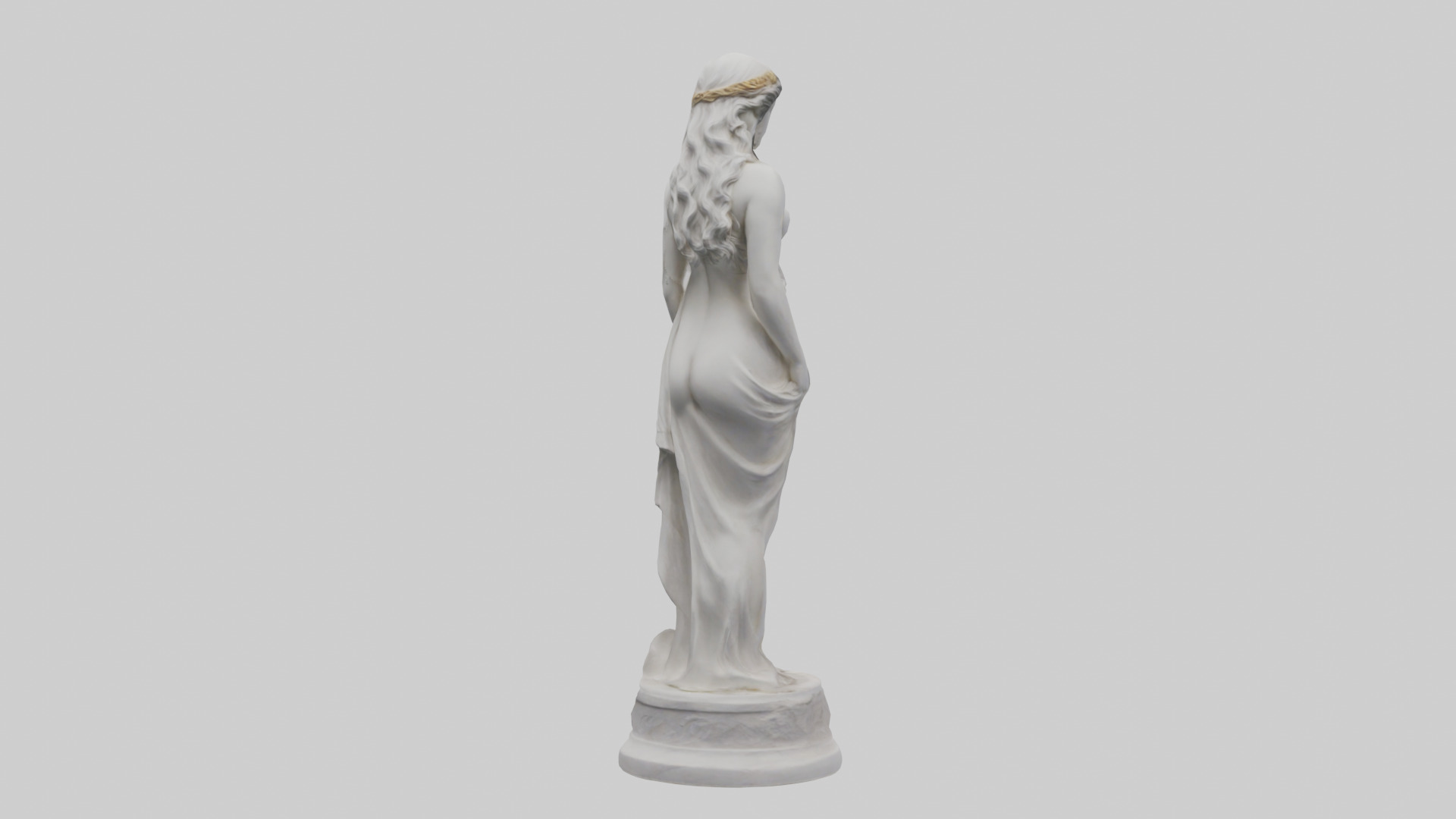 Greek Goddess of Love statue model Low-poly 3D model_4