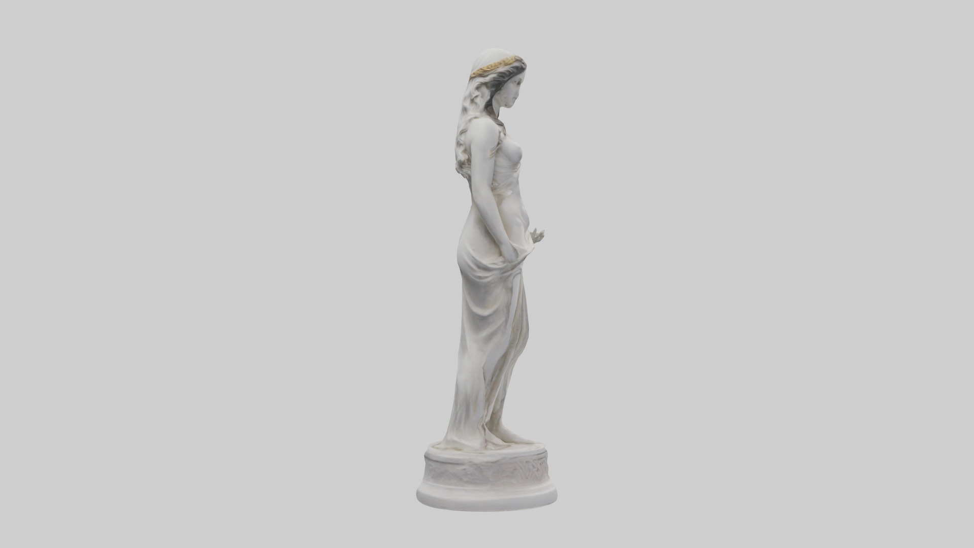 Greek Goddess of Love statue model Low-poly 3D model_13