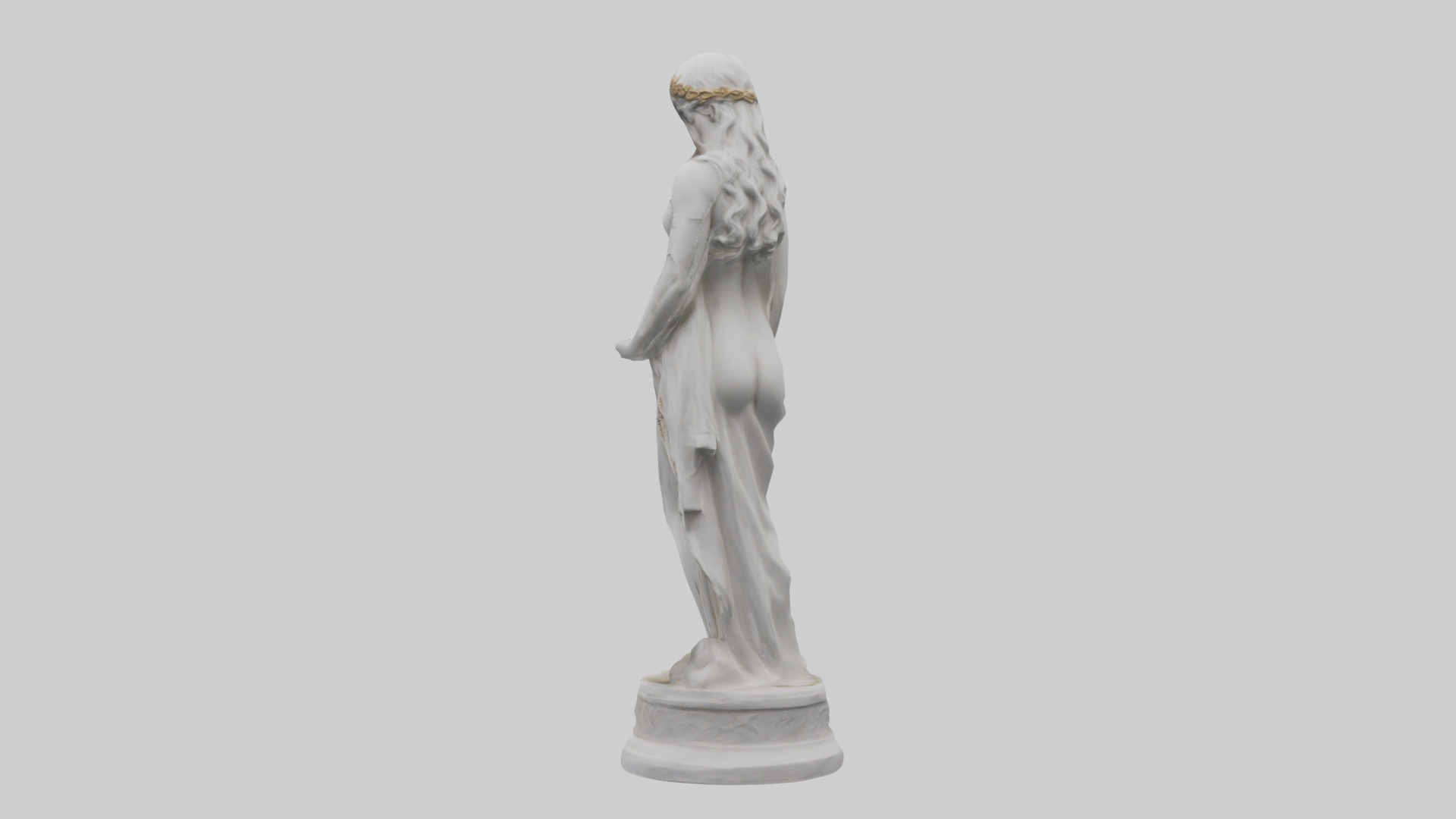 Greek Goddess of Love statue model Low-poly 3D model_3