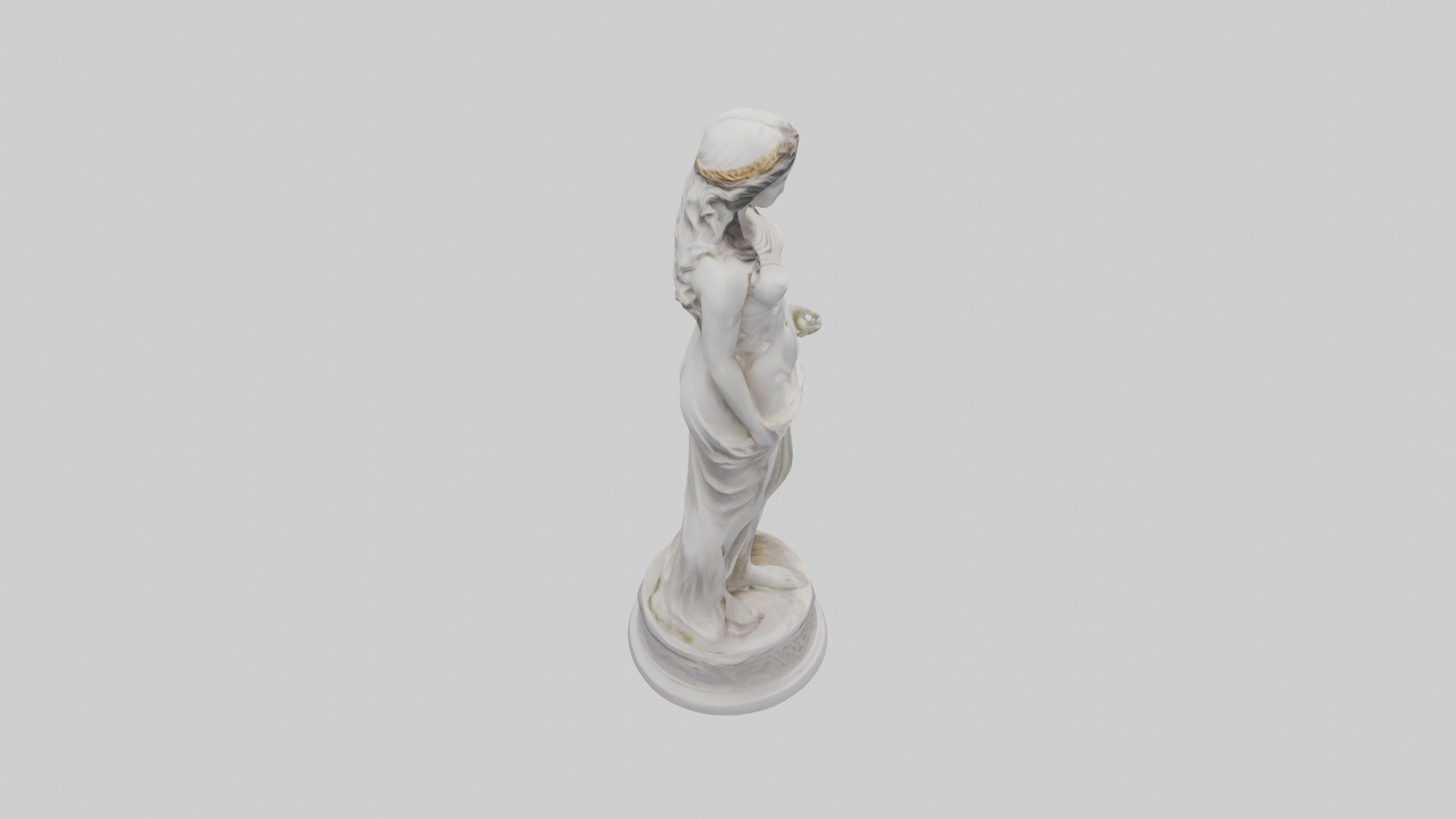 Greek Goddess of Love statue model Low-poly 3D model_18