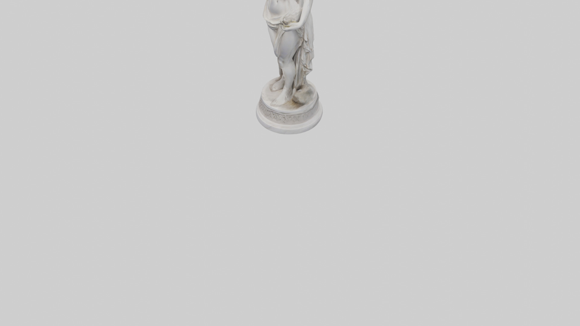 Greek Goddess of Love statue model Low-poly 3D model_7